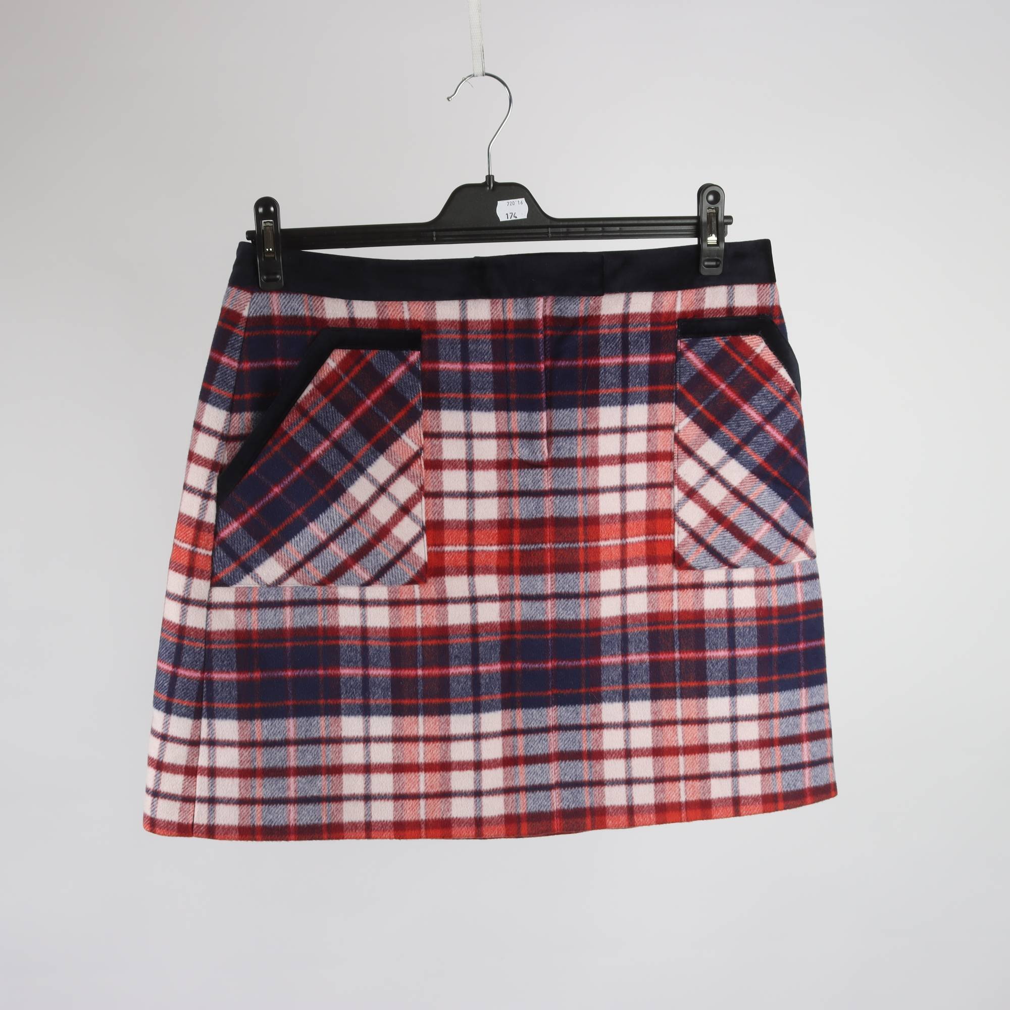 Kjol, Tommy Hilfiger, blå, vit, röd, stl. 12 (L)