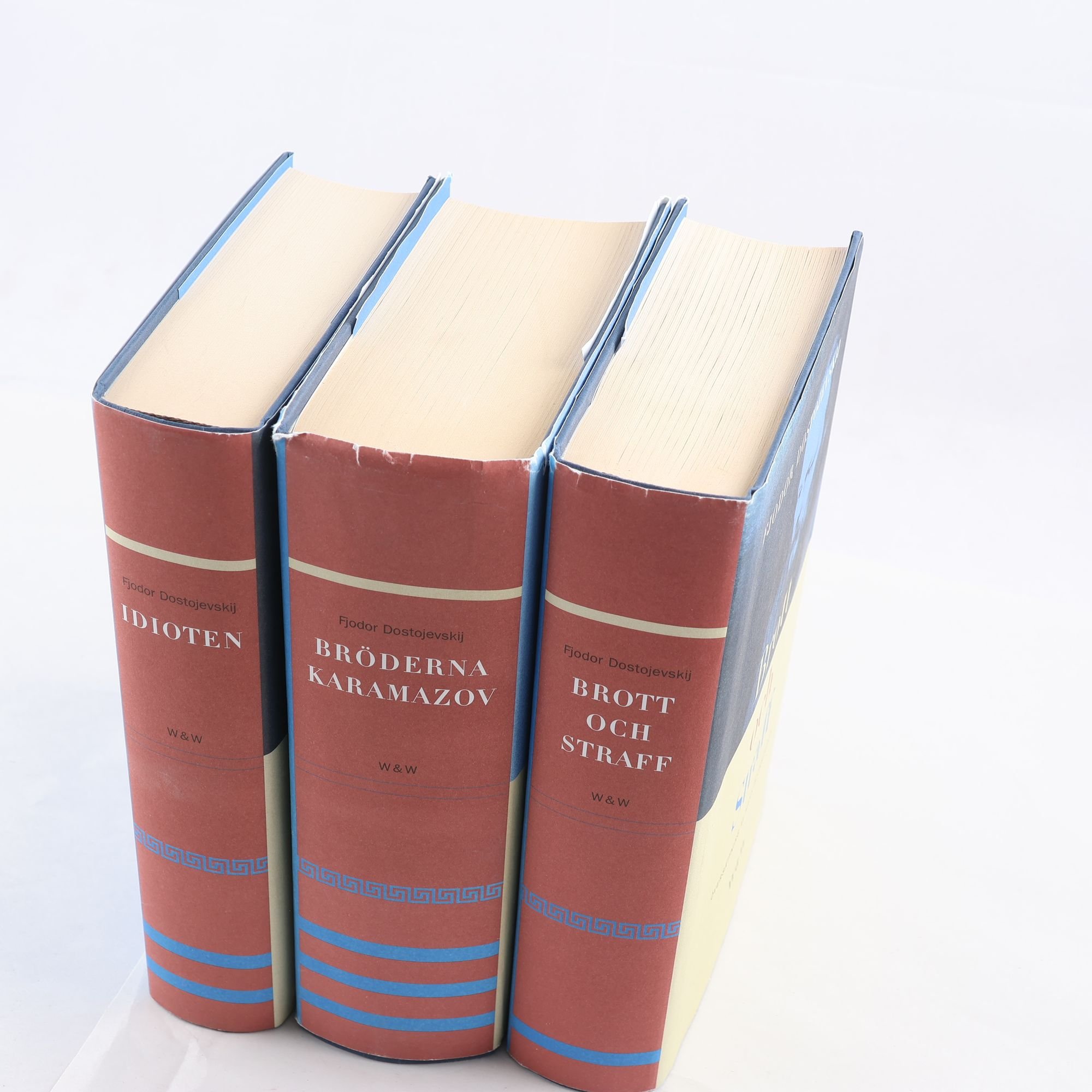Fjodor Dostojevskij, bokpaket med 3 volymer