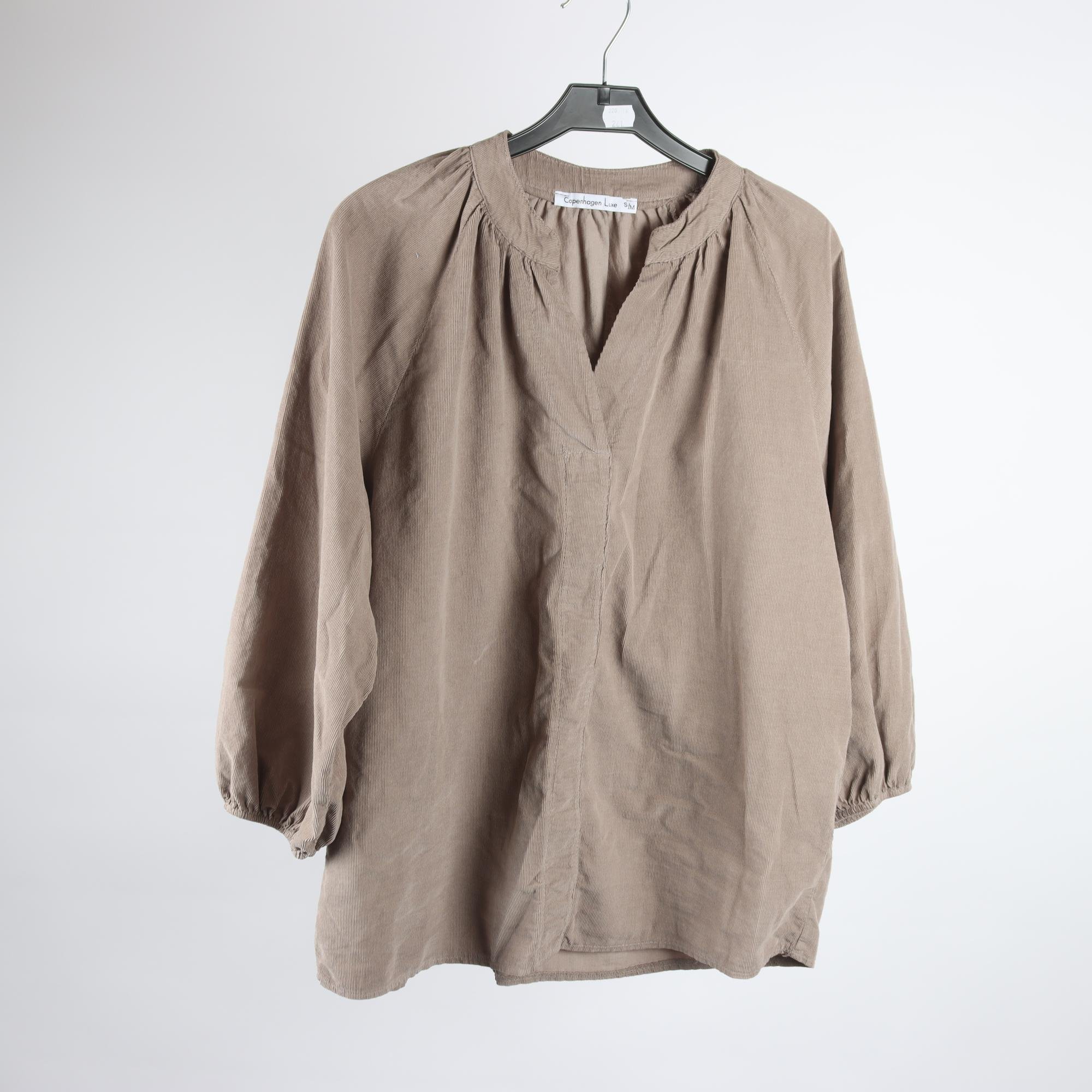 Blus, Copenhagen Luxe, beie, manchester, stl. S/M.