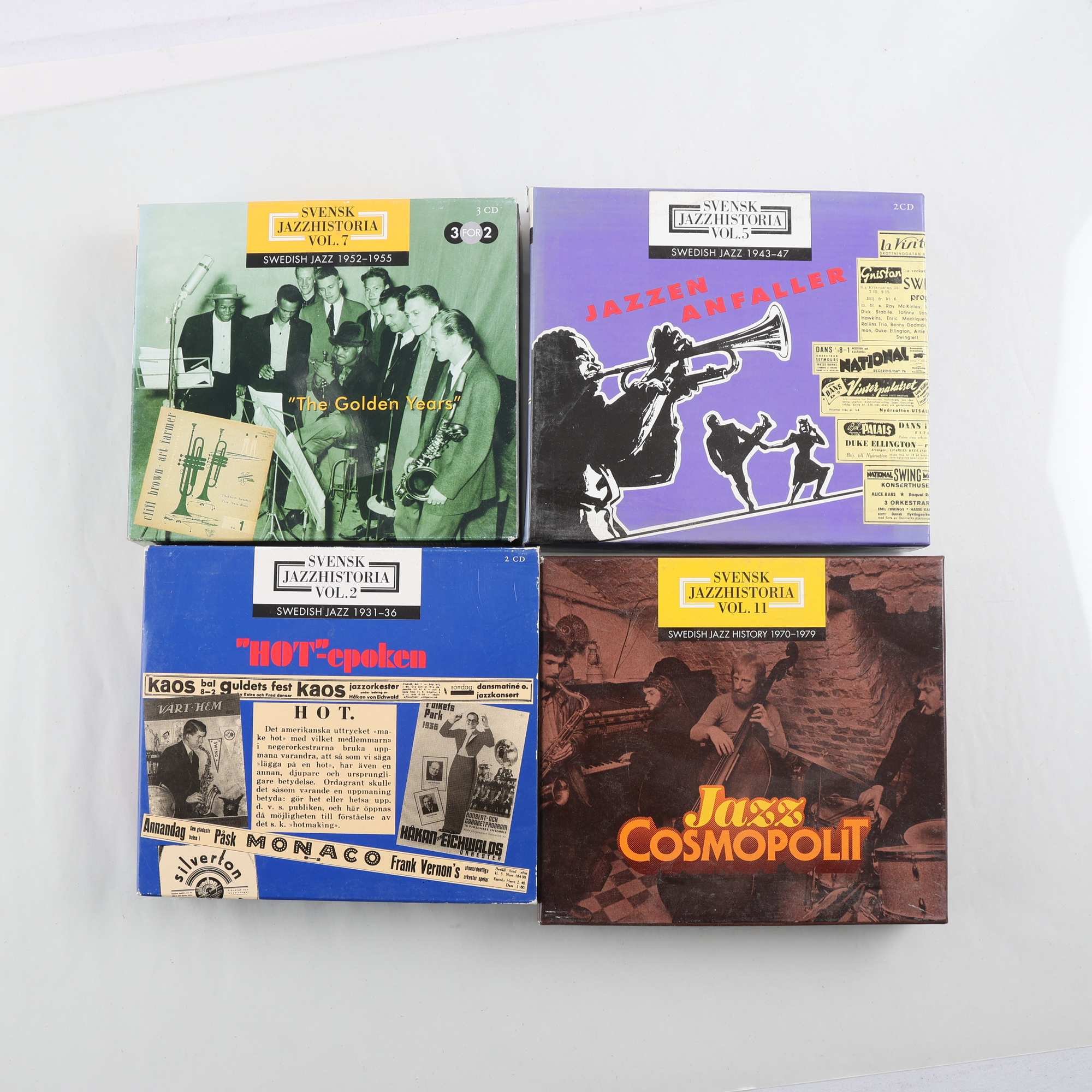 CD Svensk Jazzhistoria, Vol.2, Vol.5, Vol.7, Vol.11