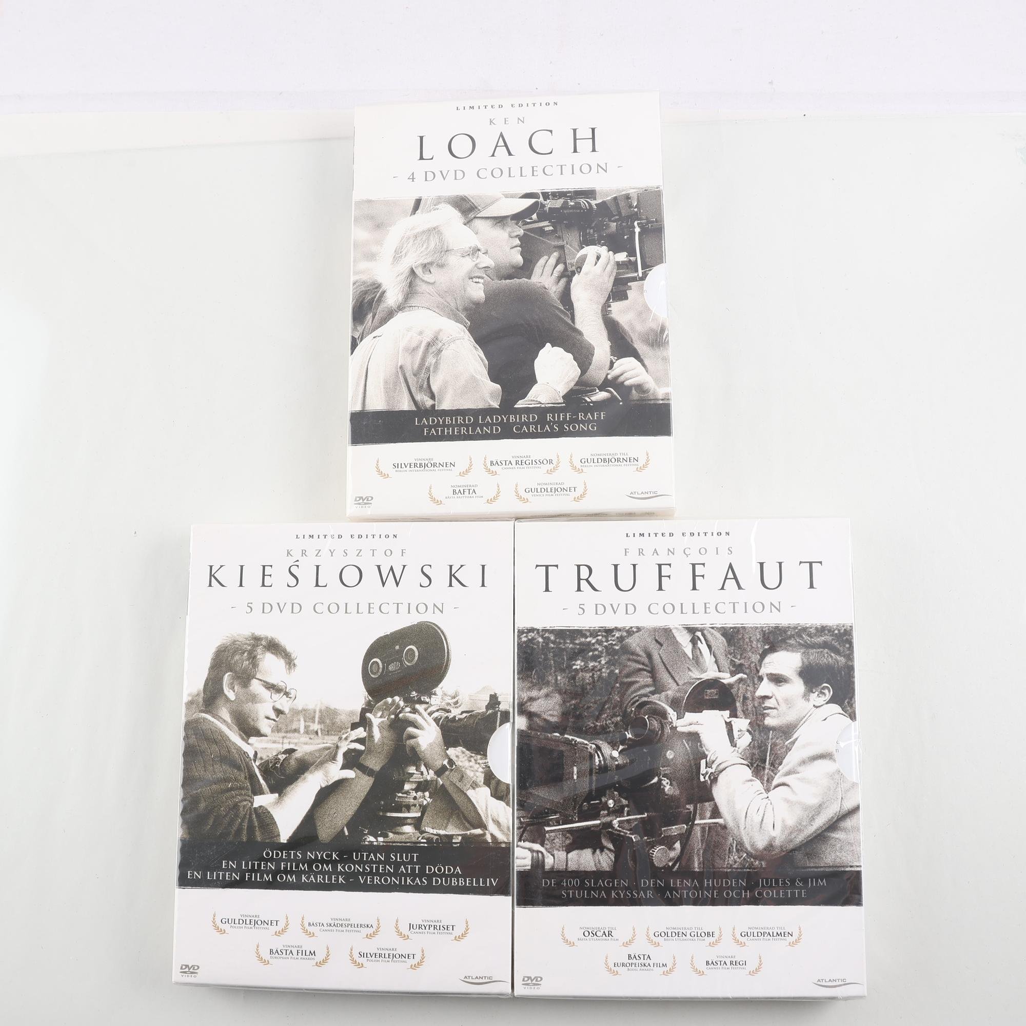 DVD Boxar, Ken Loach, Krzysztof Kieslowski, Francois Truffaut