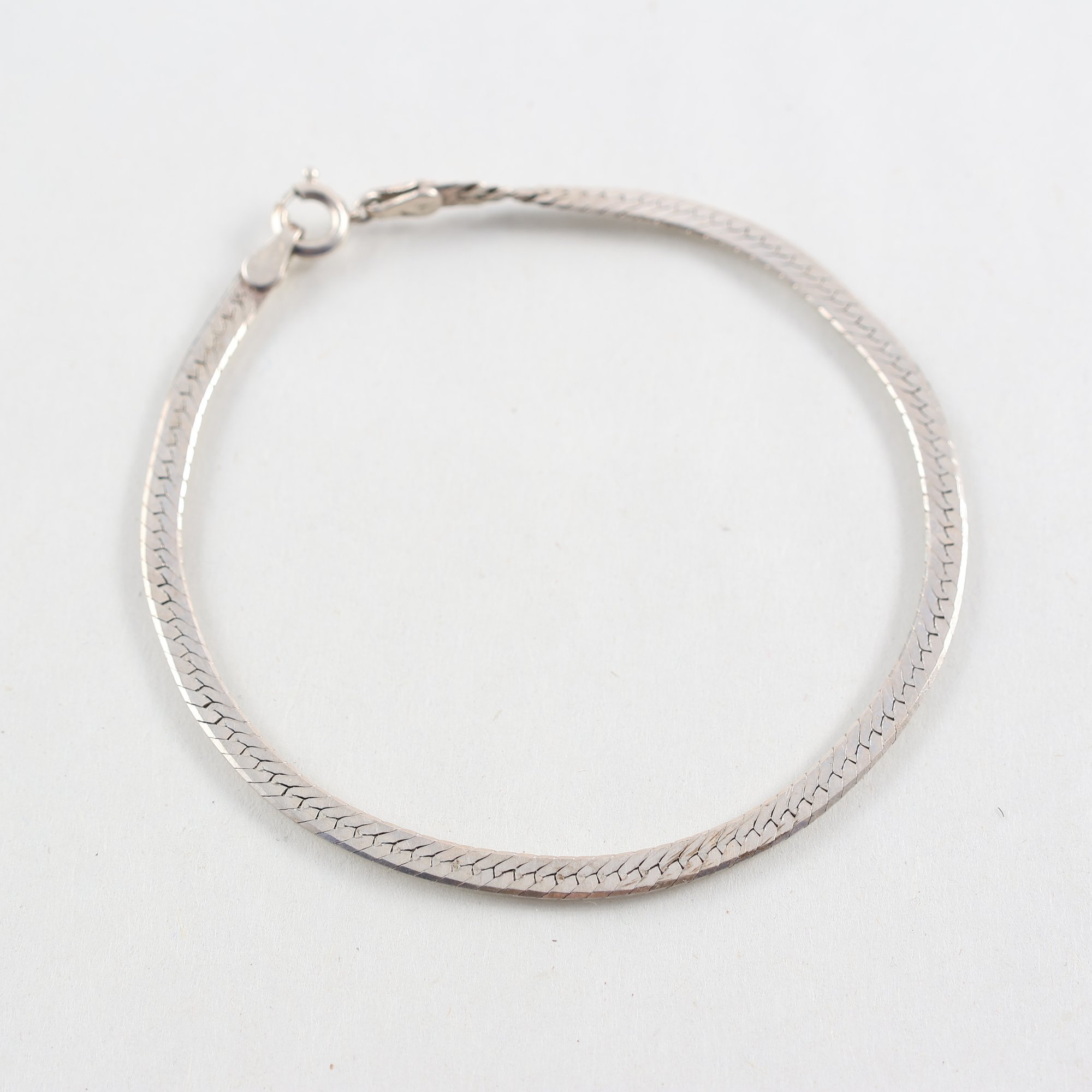 Armband, silver, manglad, vikt: 2.9g