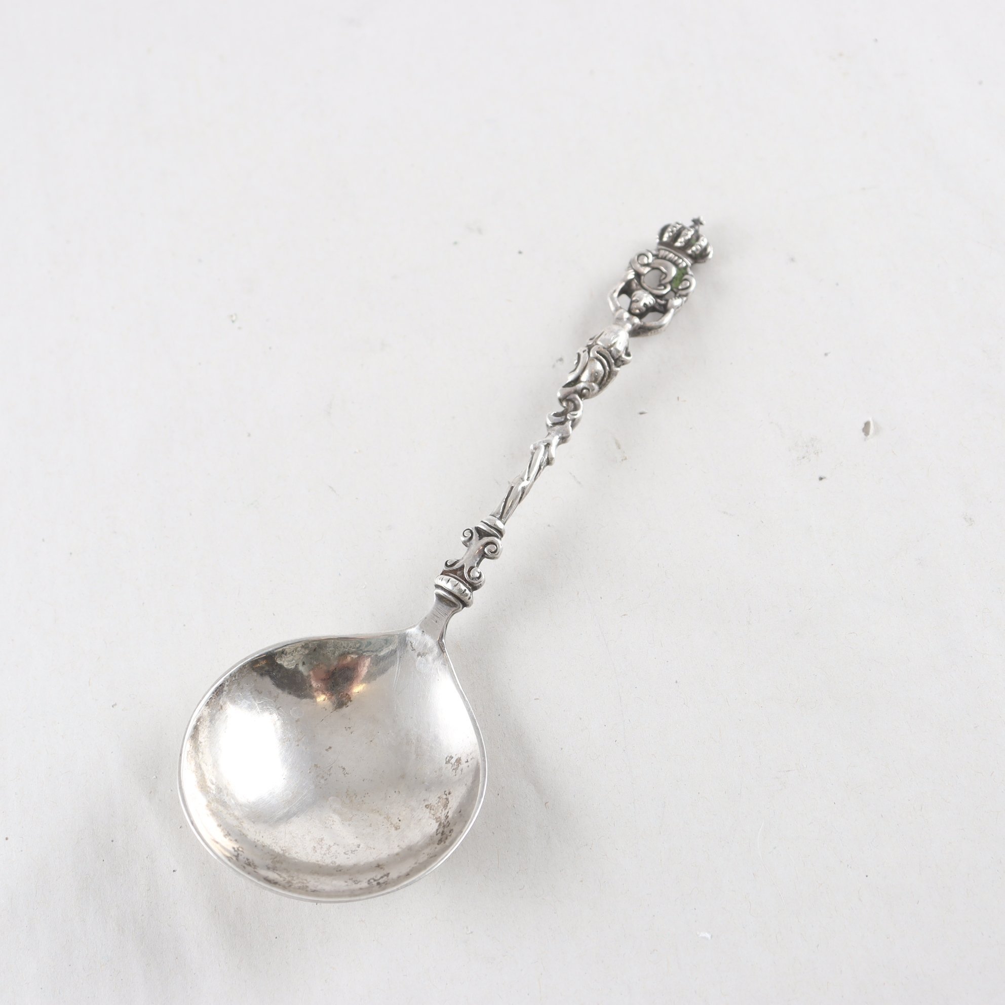 Sked, minnessked, silver, Nederländerna, antik, vikt: 40 g