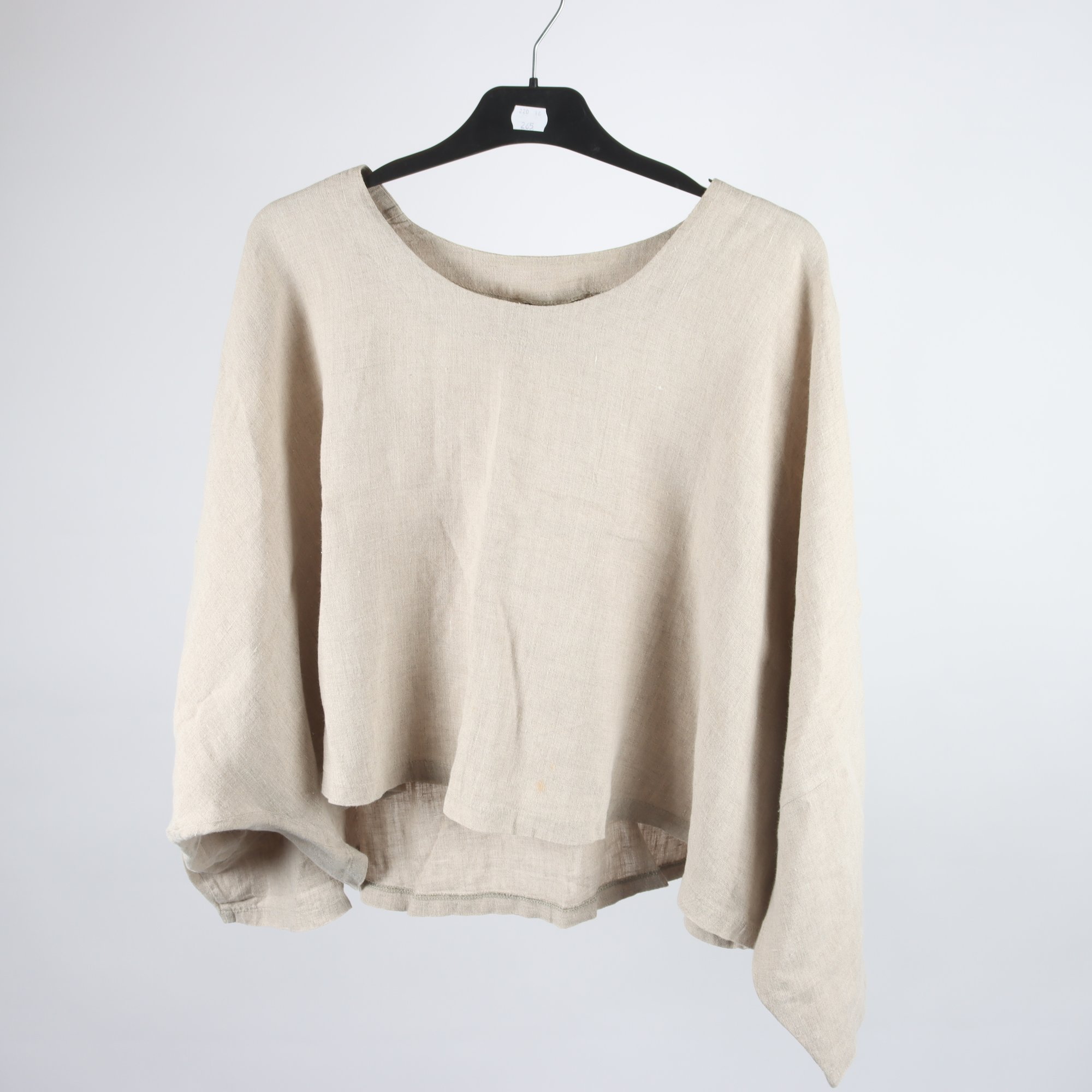 Blus, Olars Ulla, beige, lin, stl. L/XL.