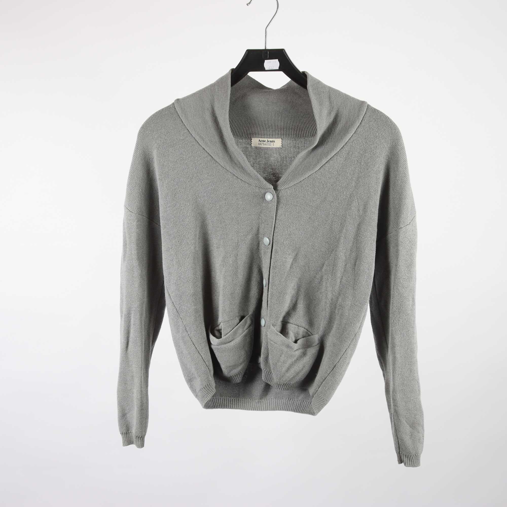 Kofta, Acne Jeans, grå, ullmix, stl. S.