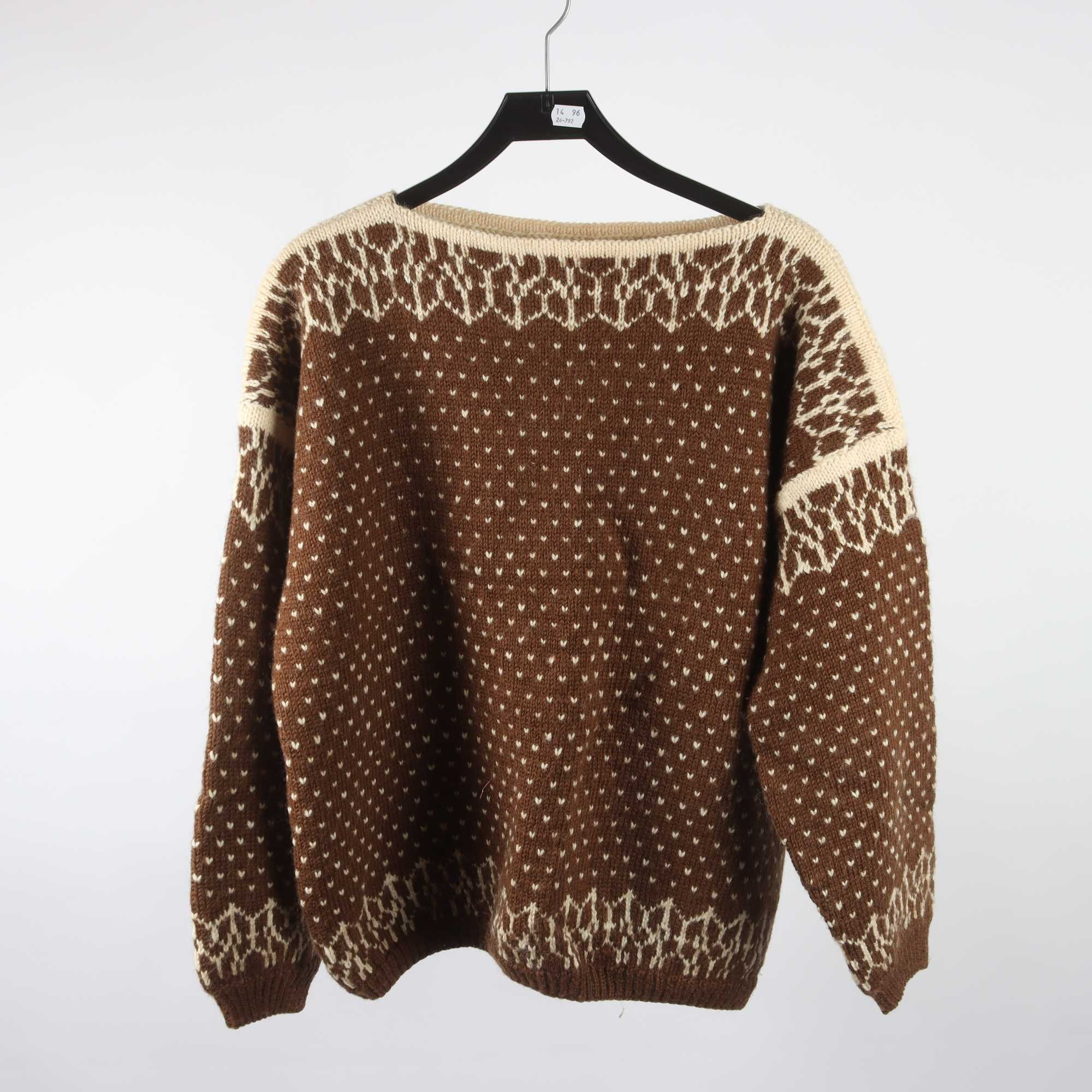 Handstickad tröja, stl. XL