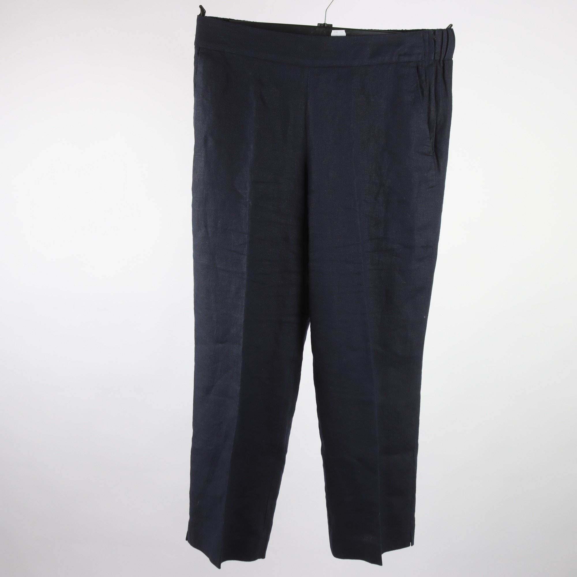 Byxor, Stockh LM, blå, 100% lin, stl. M.