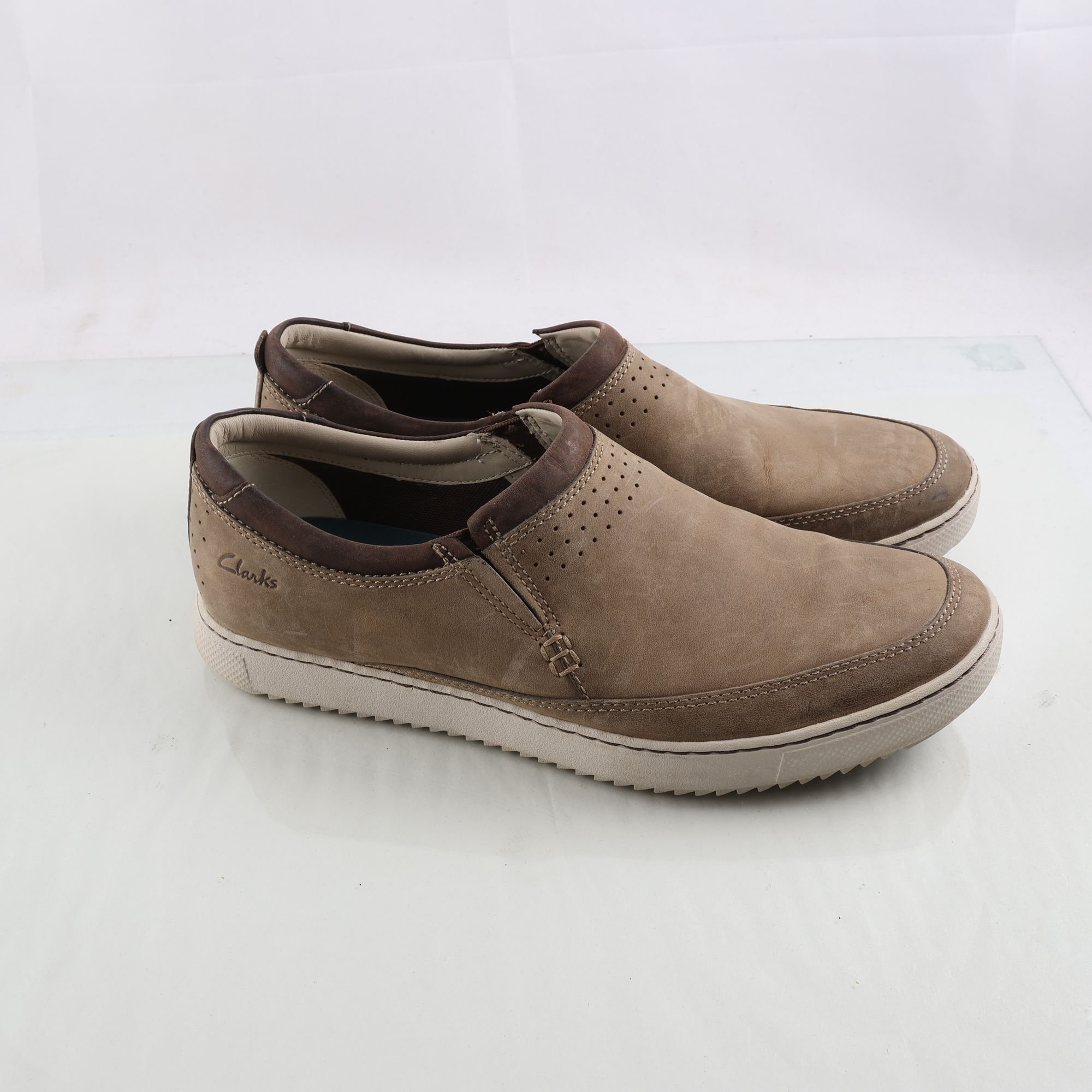 Sko, Clarks, läder, stl. 45