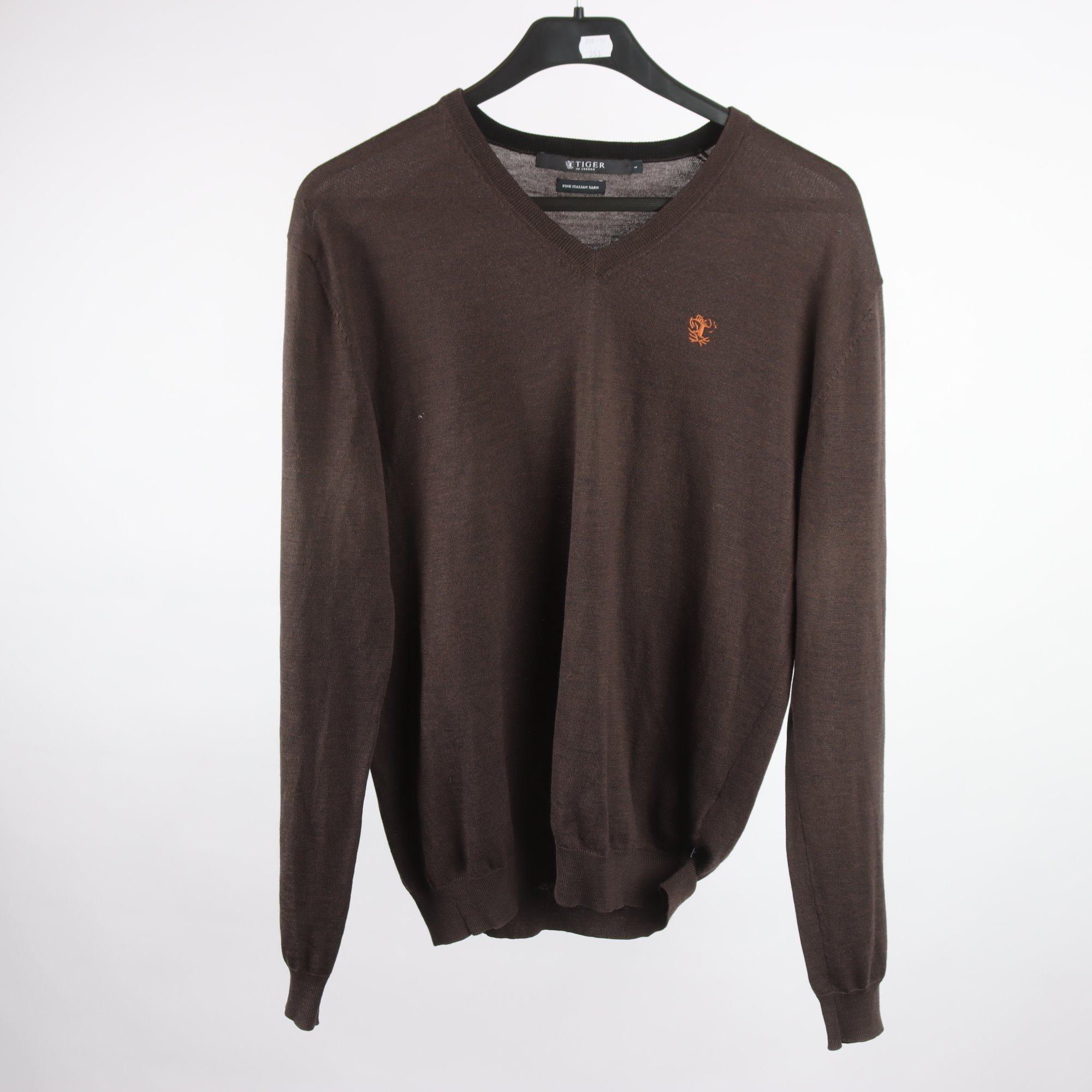 Tröja, Tiger of Sweden, brun, 100% merino ull, stl. L.