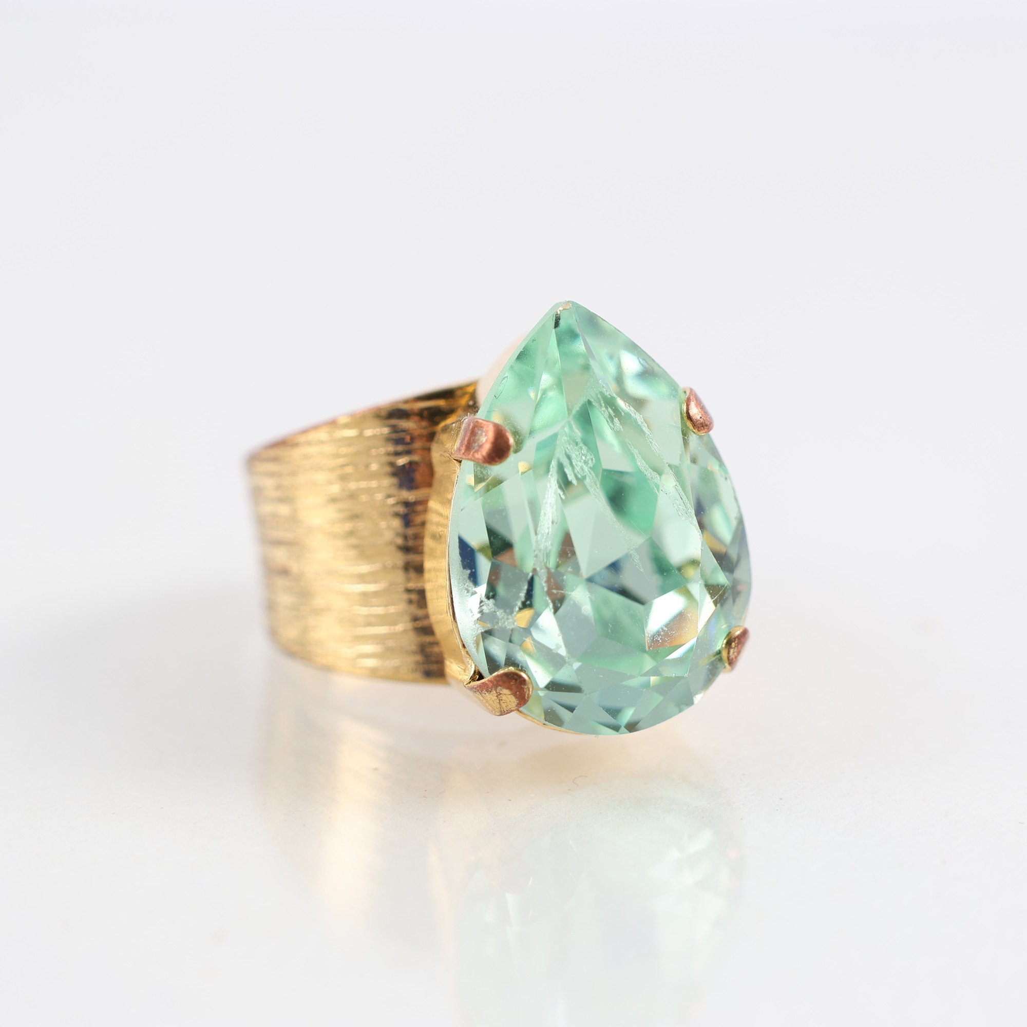 Ring, metall, glas, Caroline Svedbom