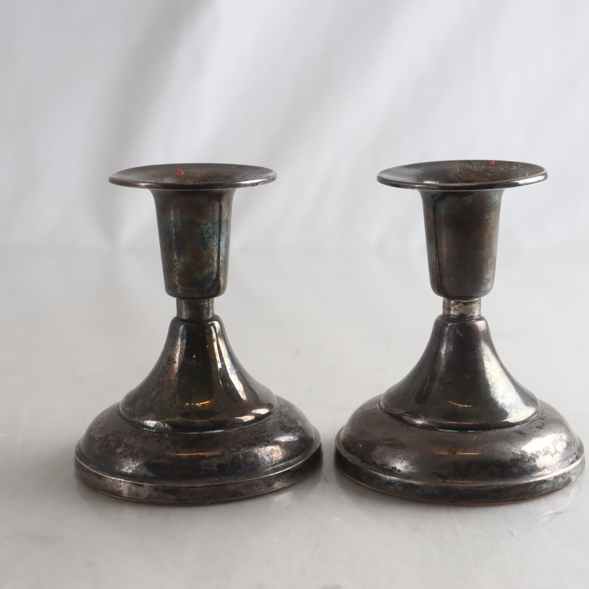 Ljusstakar, Silver, stämplade kattfot, S