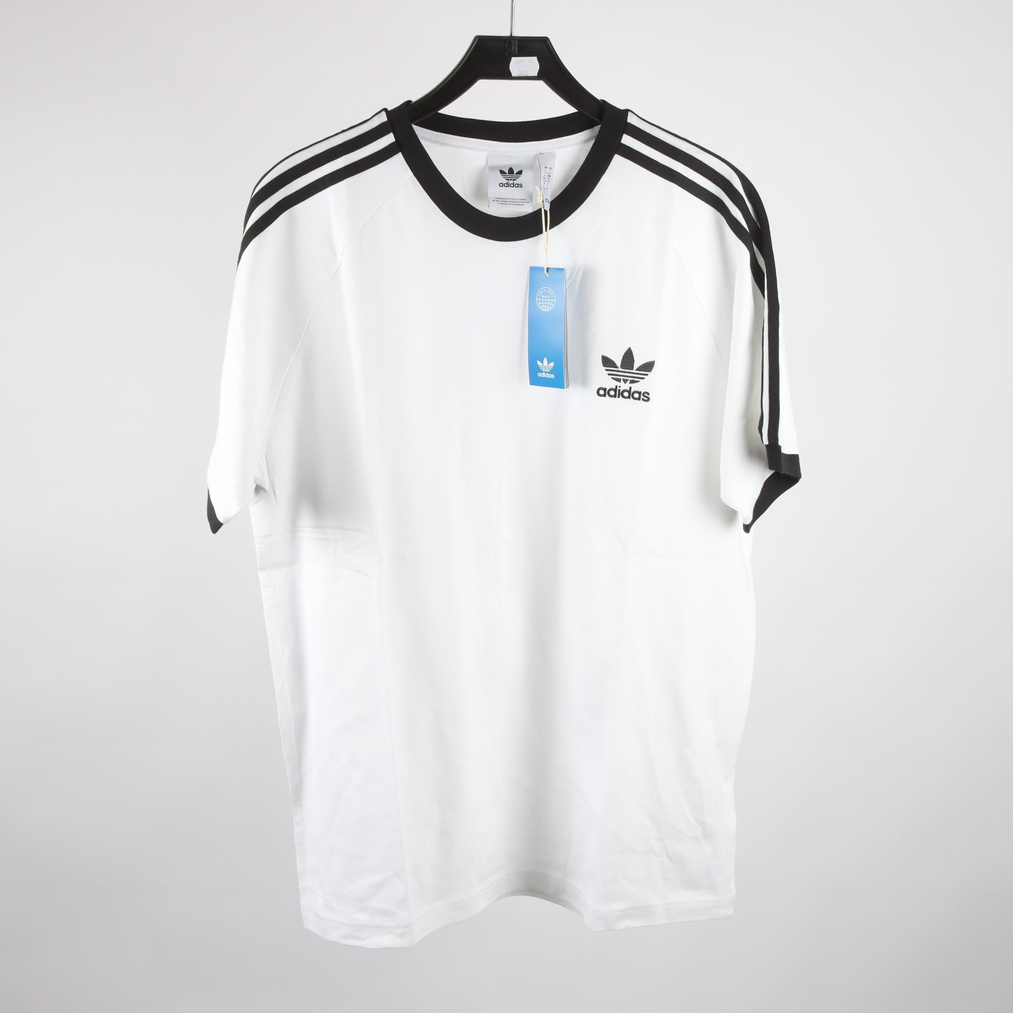 Sporttröja, Adidas, vit, stl. L.