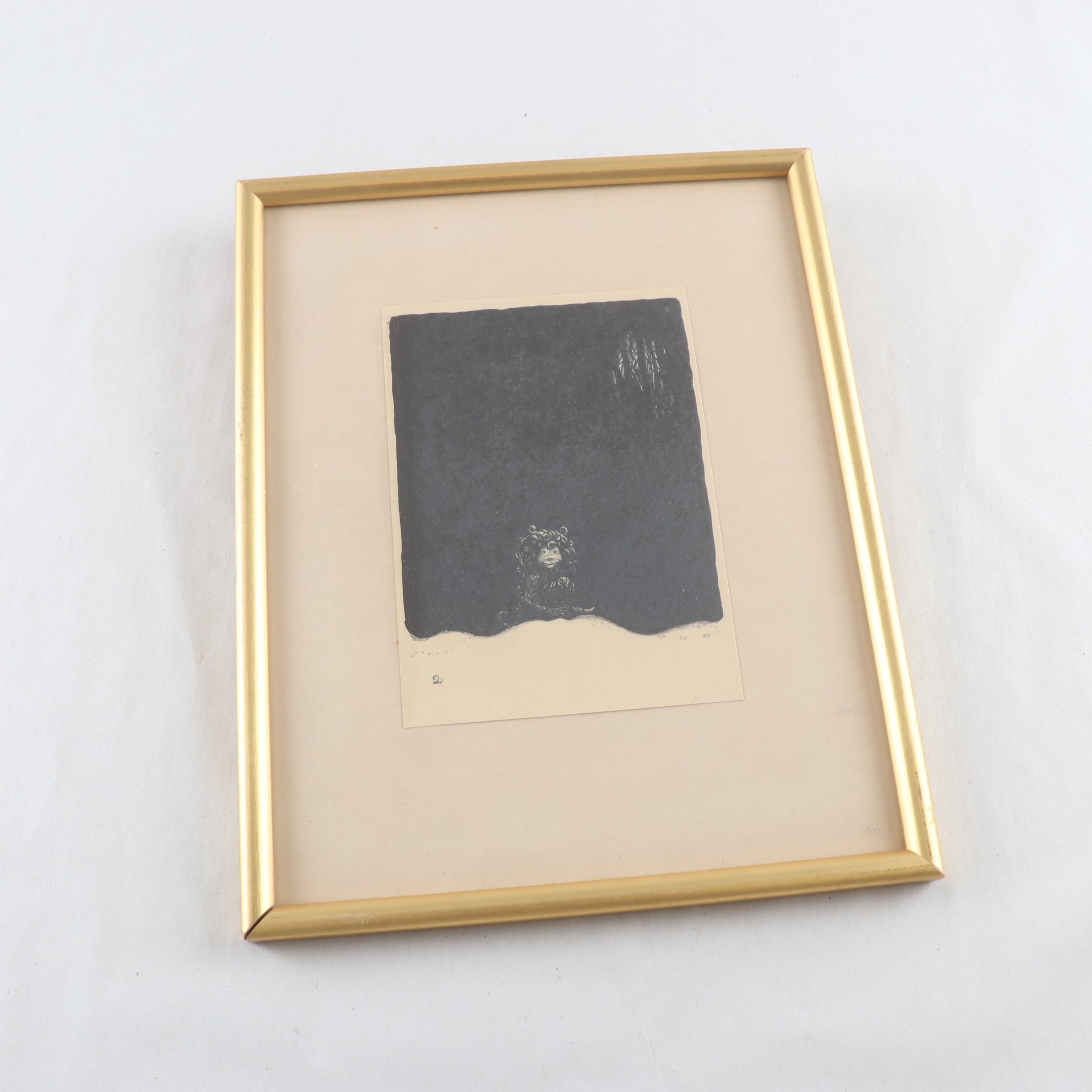 Litografi, nr 2, Humpe, ur sviten Troll, John Bauer, (1882-1918), 1915