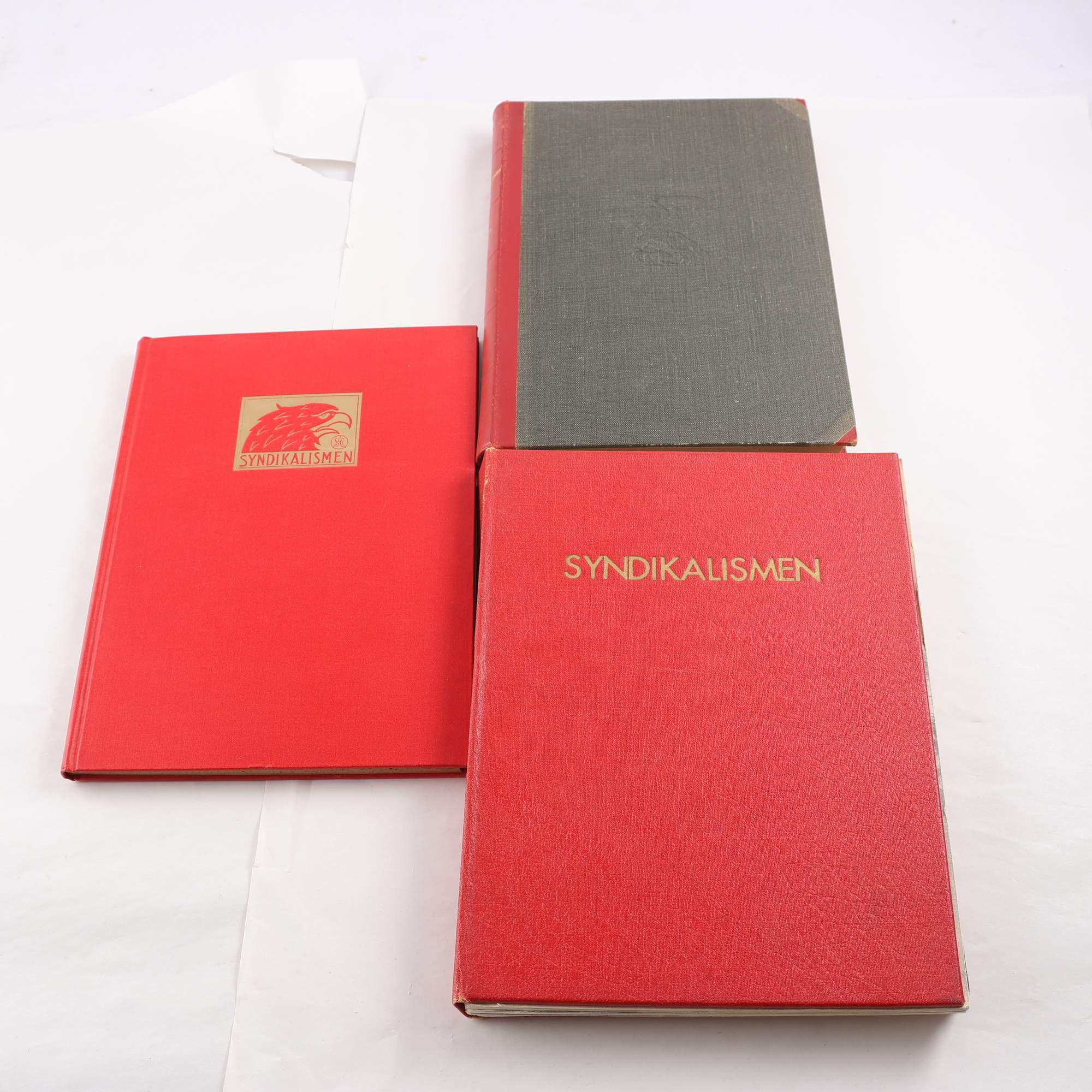 Syndikalismen, kompletta årgångar för 1927, 1928-1929 & 1939