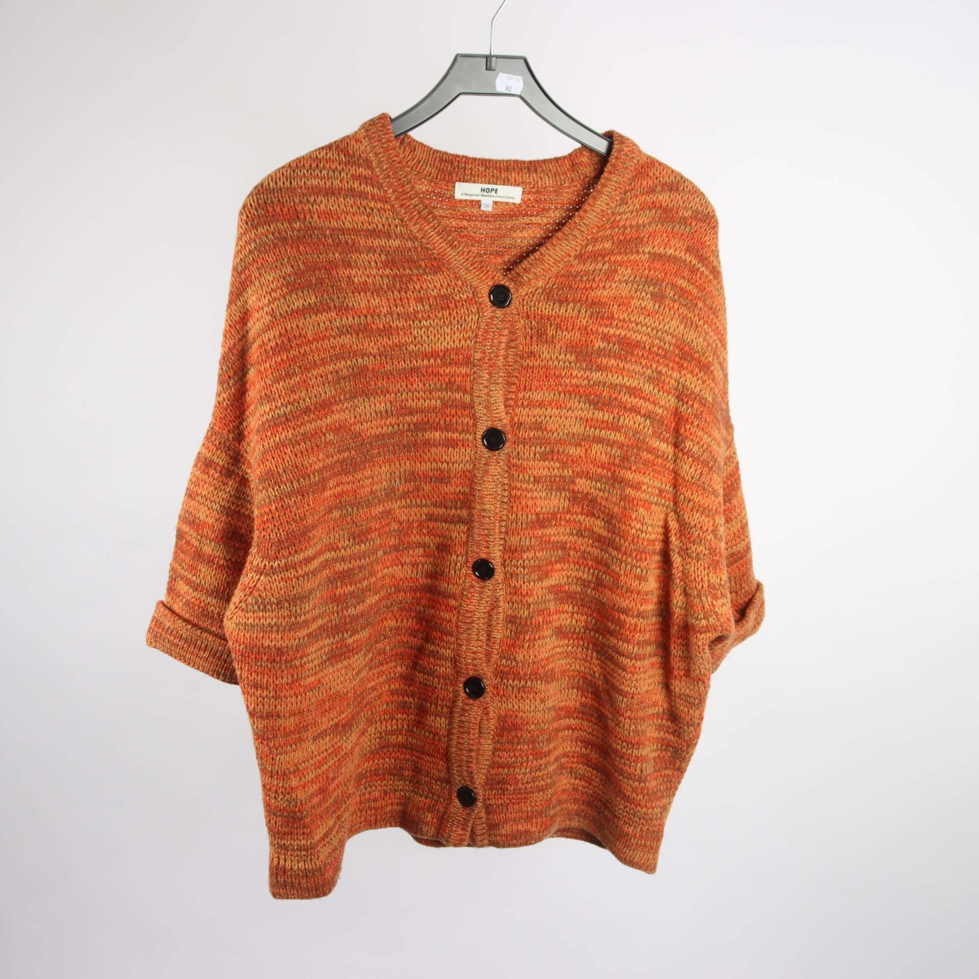 Kofta, Hope, orange, röd, brun, melerad, stl. 38