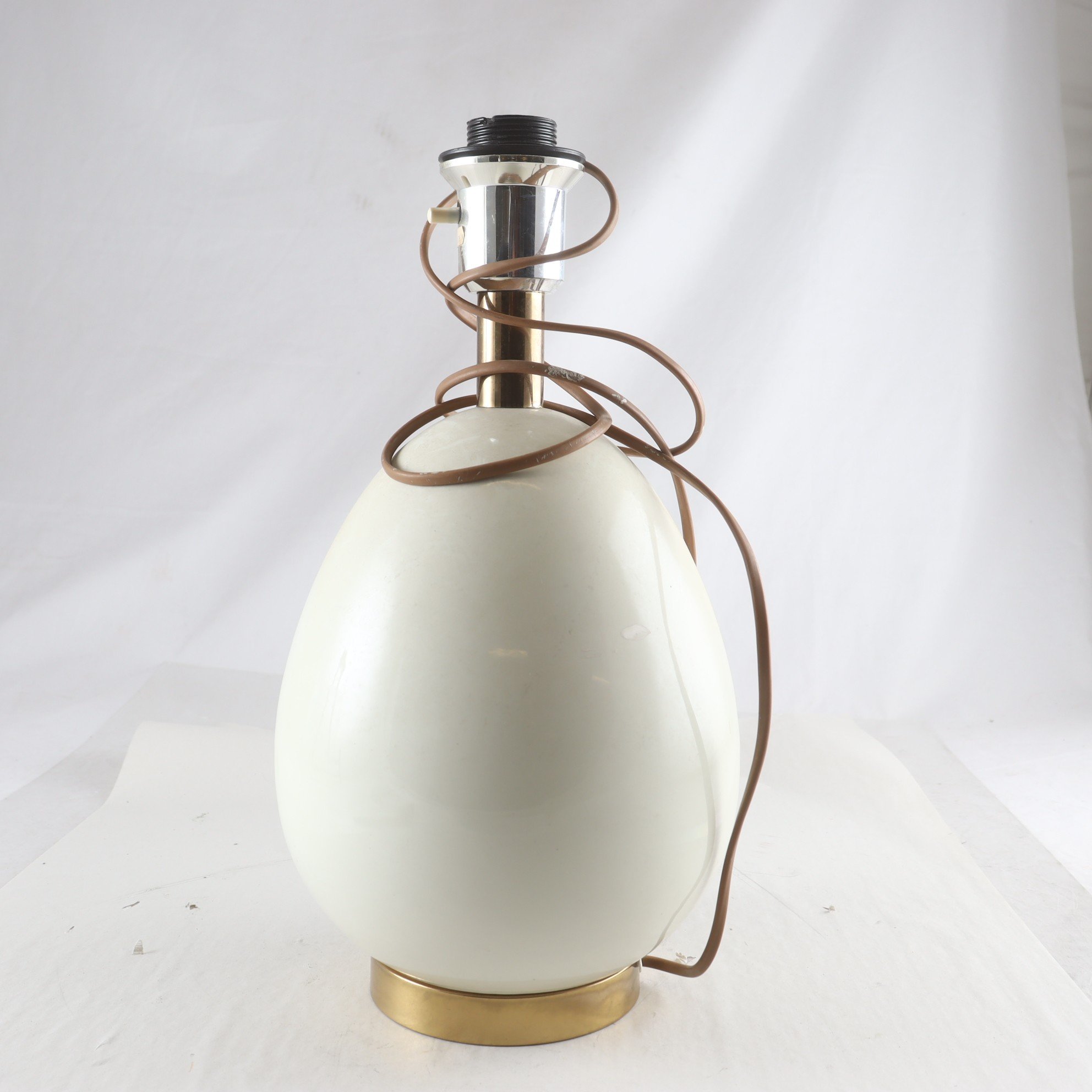 Bordslampa, Bergboms, keramik, metall. Samfraktas ej.