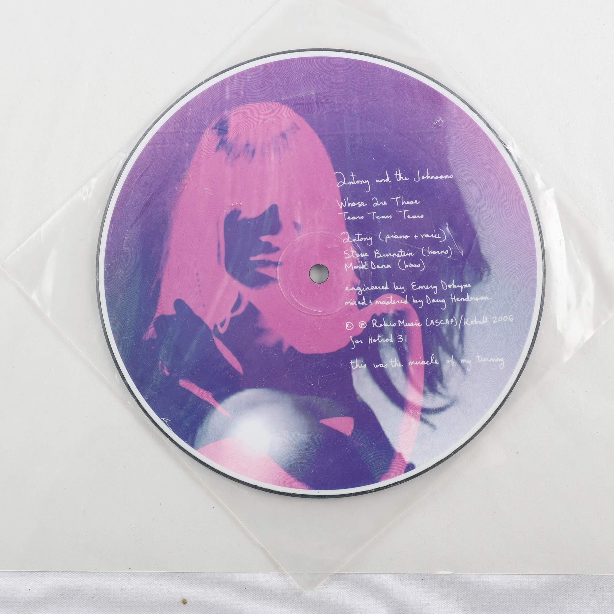 Picture Disc Antony And The Johnsons, Whose Are These / Tears Tears Tears