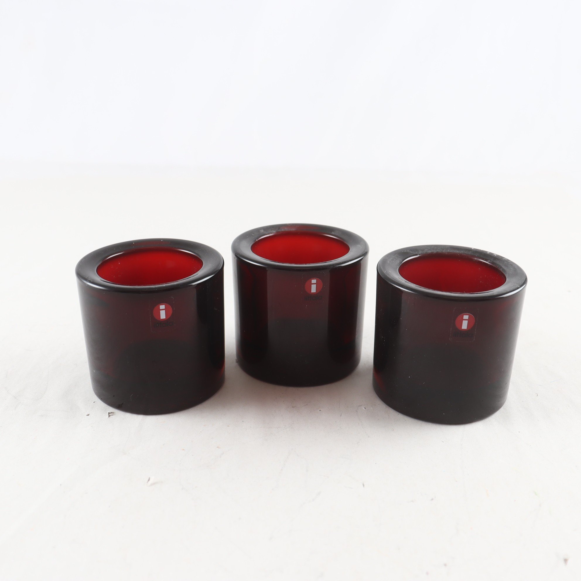 Ljuslykta, glas, ”Kivi”, Marimekko, Iittala, Finland