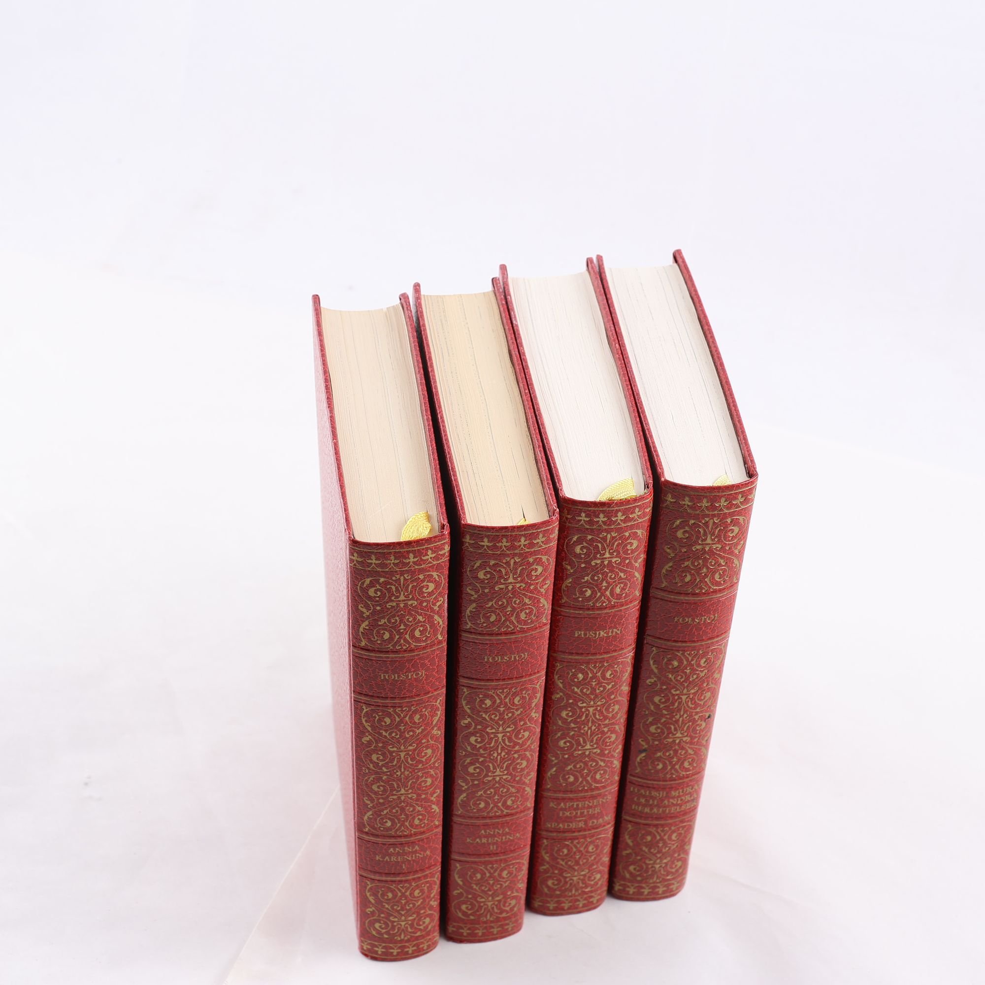 Stora ryska berättare, Leo Tolstoj & Aleksander Pusjkin, 4 vol.