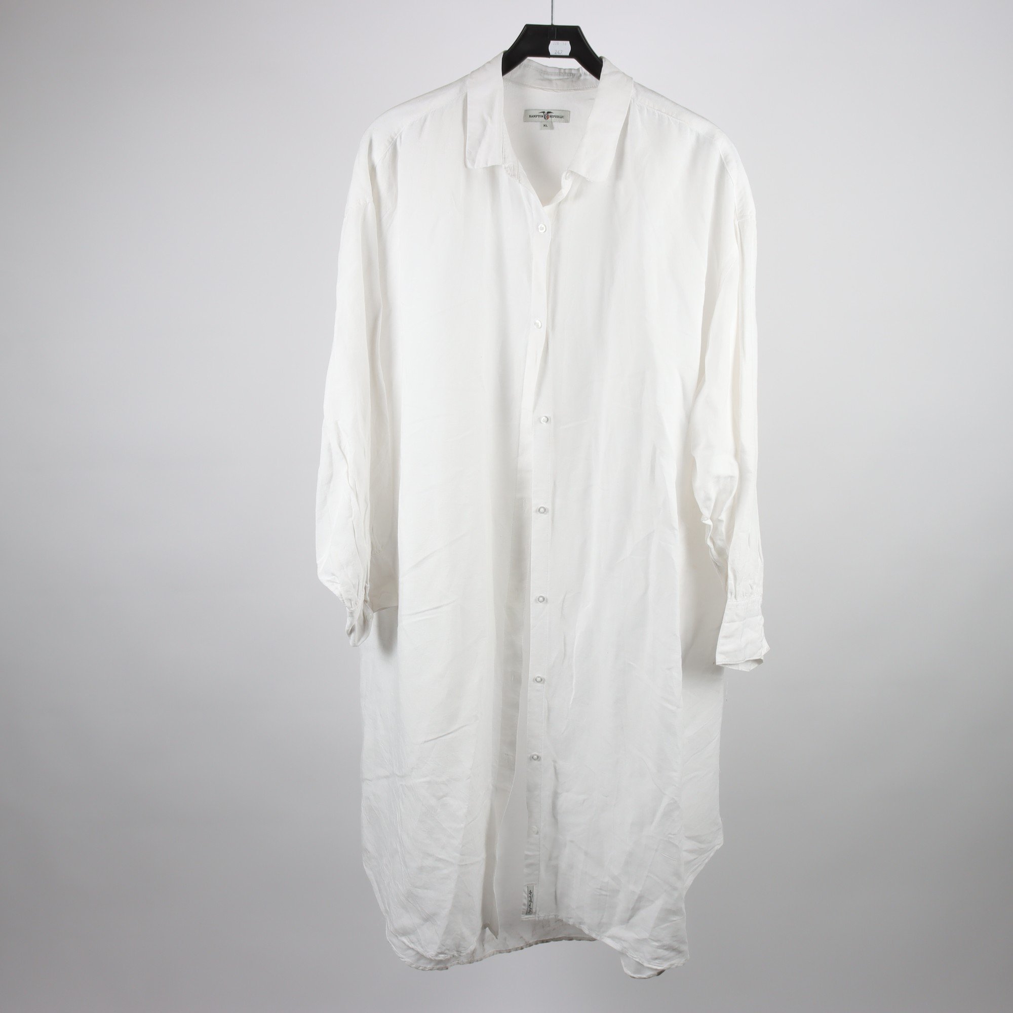 Klänning, Hampton Republic, vit, 55% lin, stl. XL.