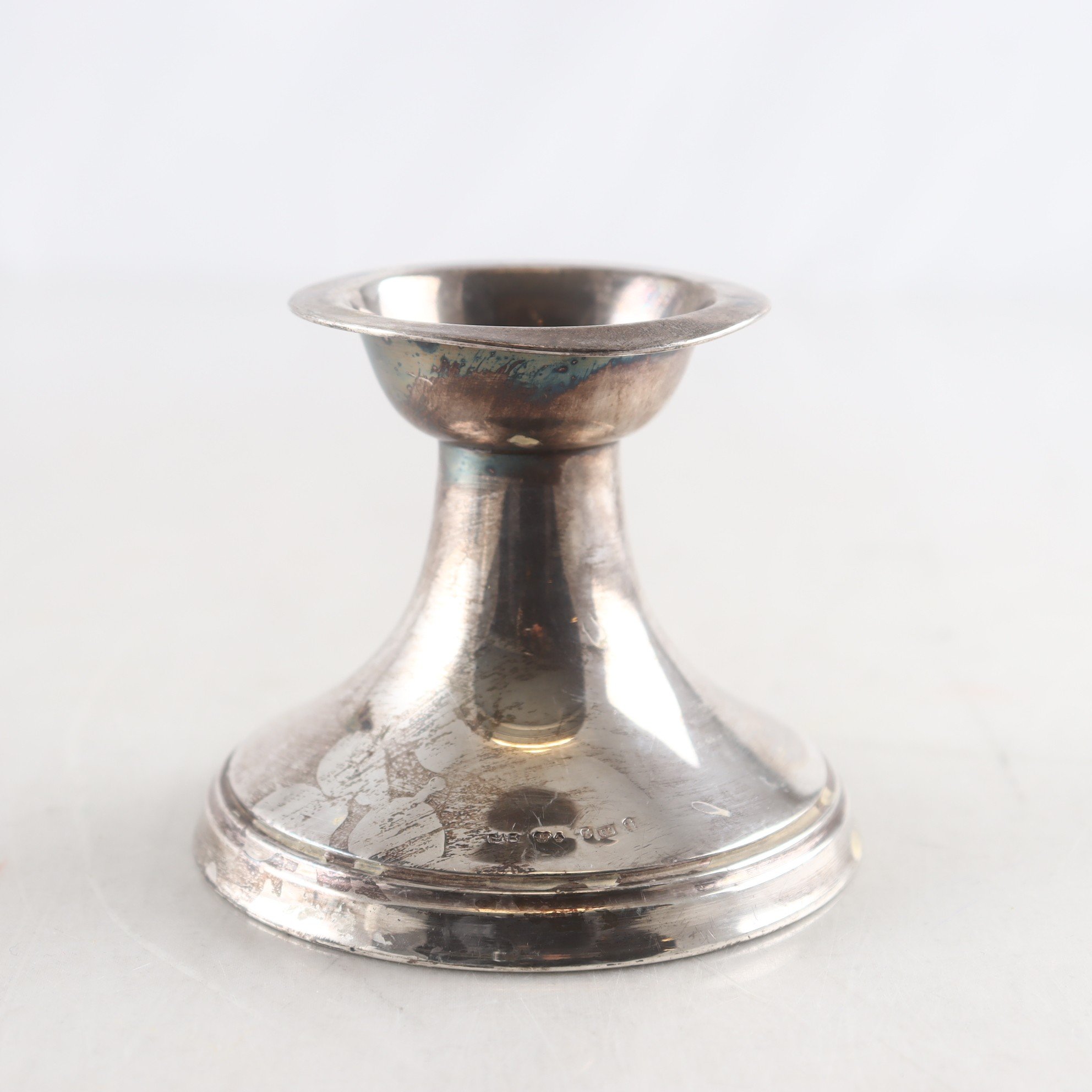 Ljusstake, Silver, Stämplad kattfot & S.