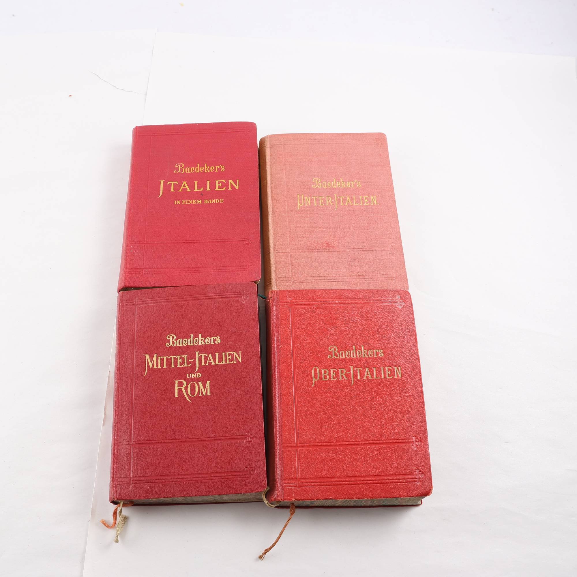 Baedeker´s reseböcker, Italien, 4 volymer