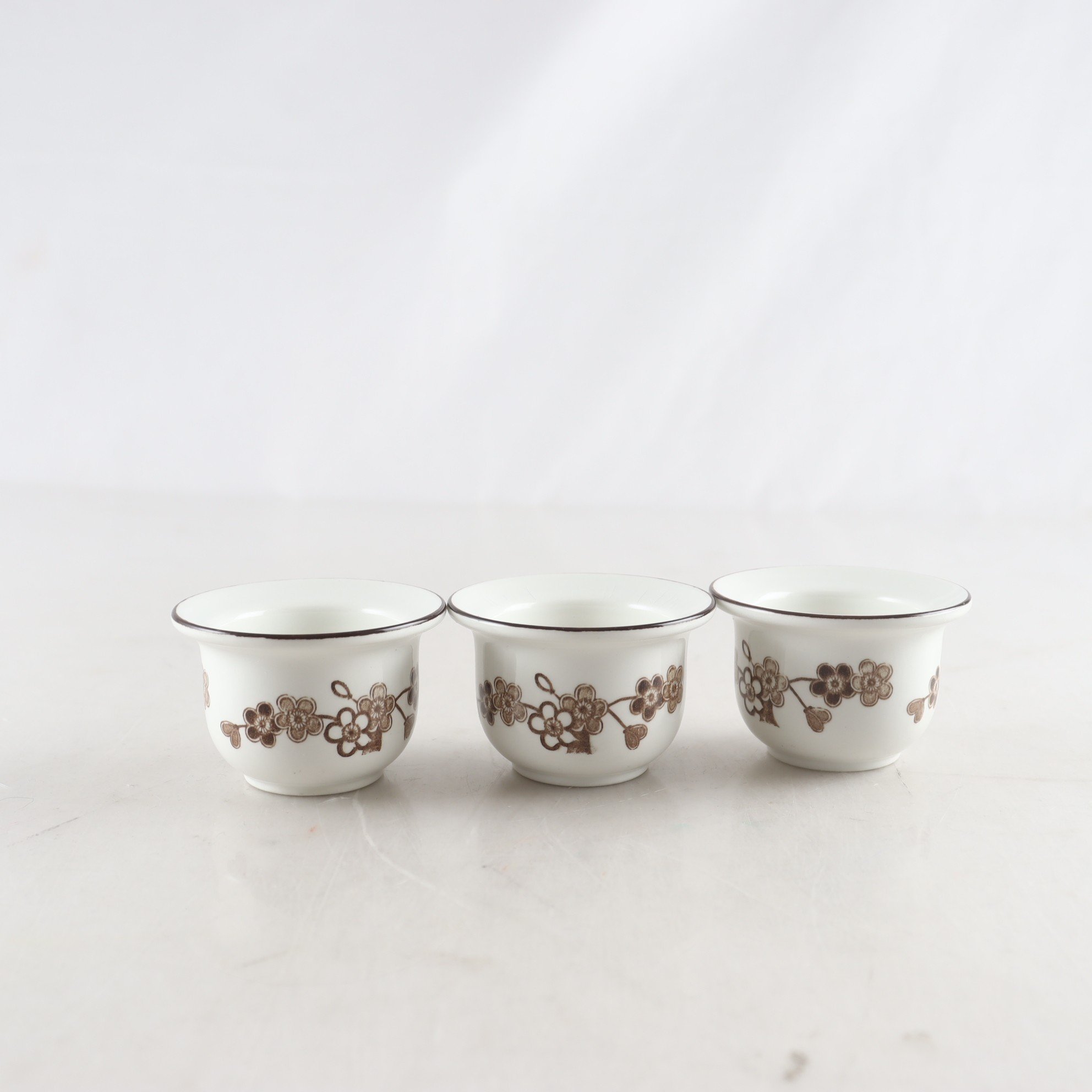 Äggkoppar, Rörstrand, ’Japonica’ Jackie Lynd, 3 st.