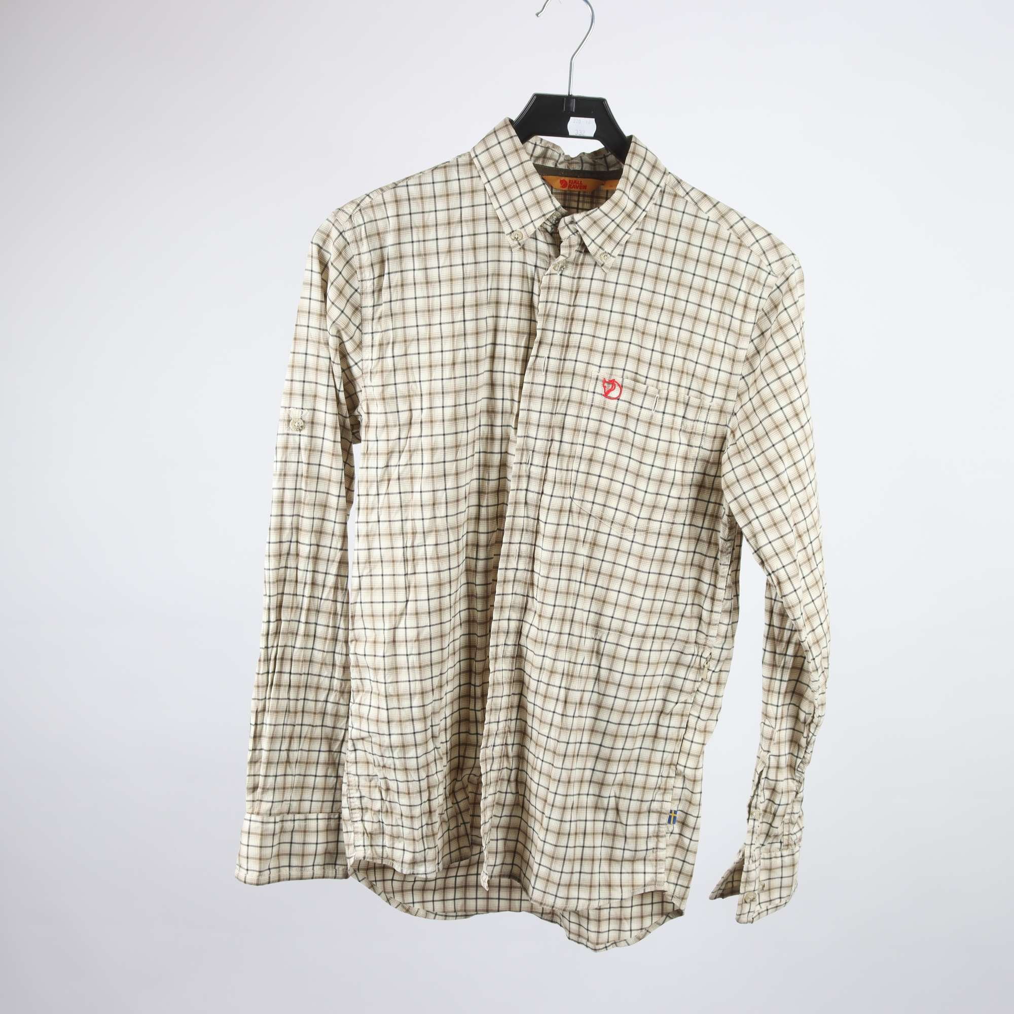 Skjorta, Fjällräven, rutig, beige, stl. S.