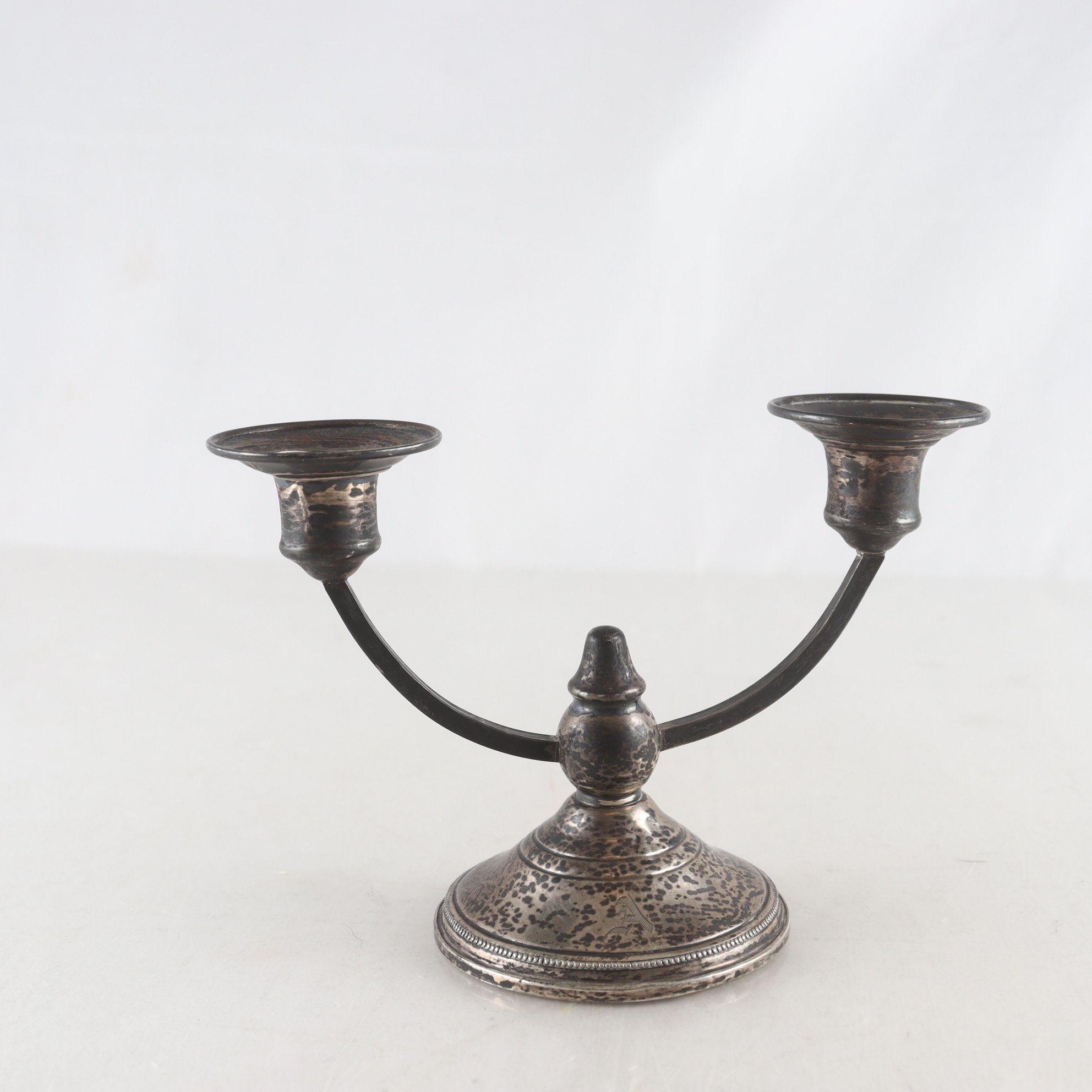 Ljusstake, Silver, Stämplad Sterling