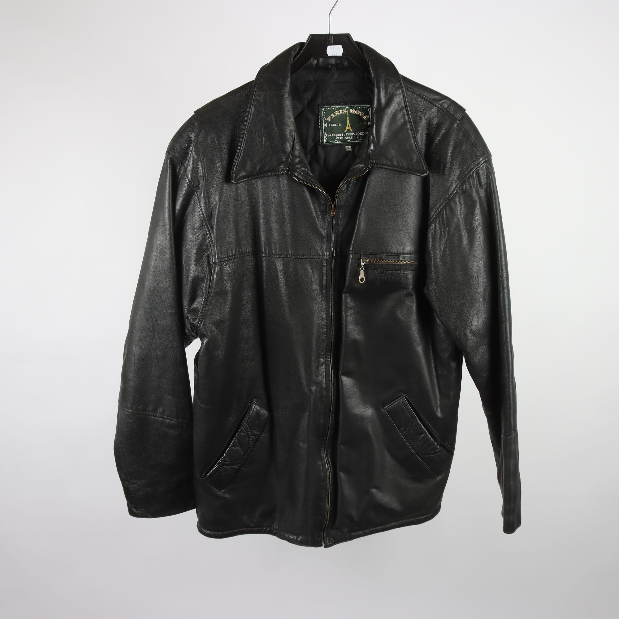 Skinnjacka, Paris Mode, svart, stl. XXL.