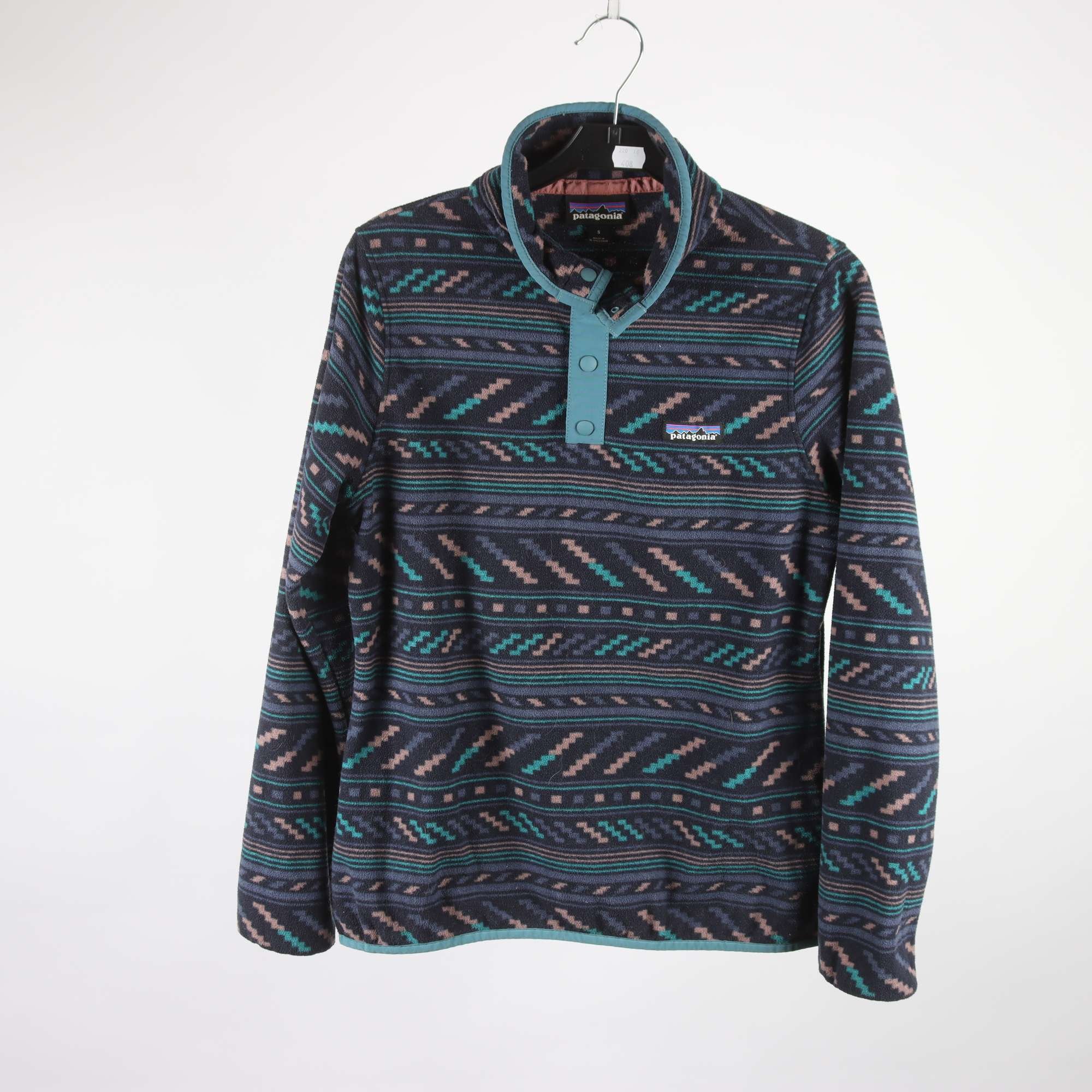 Fleecetröja, Patagonia, turkos, blå, stl. S.