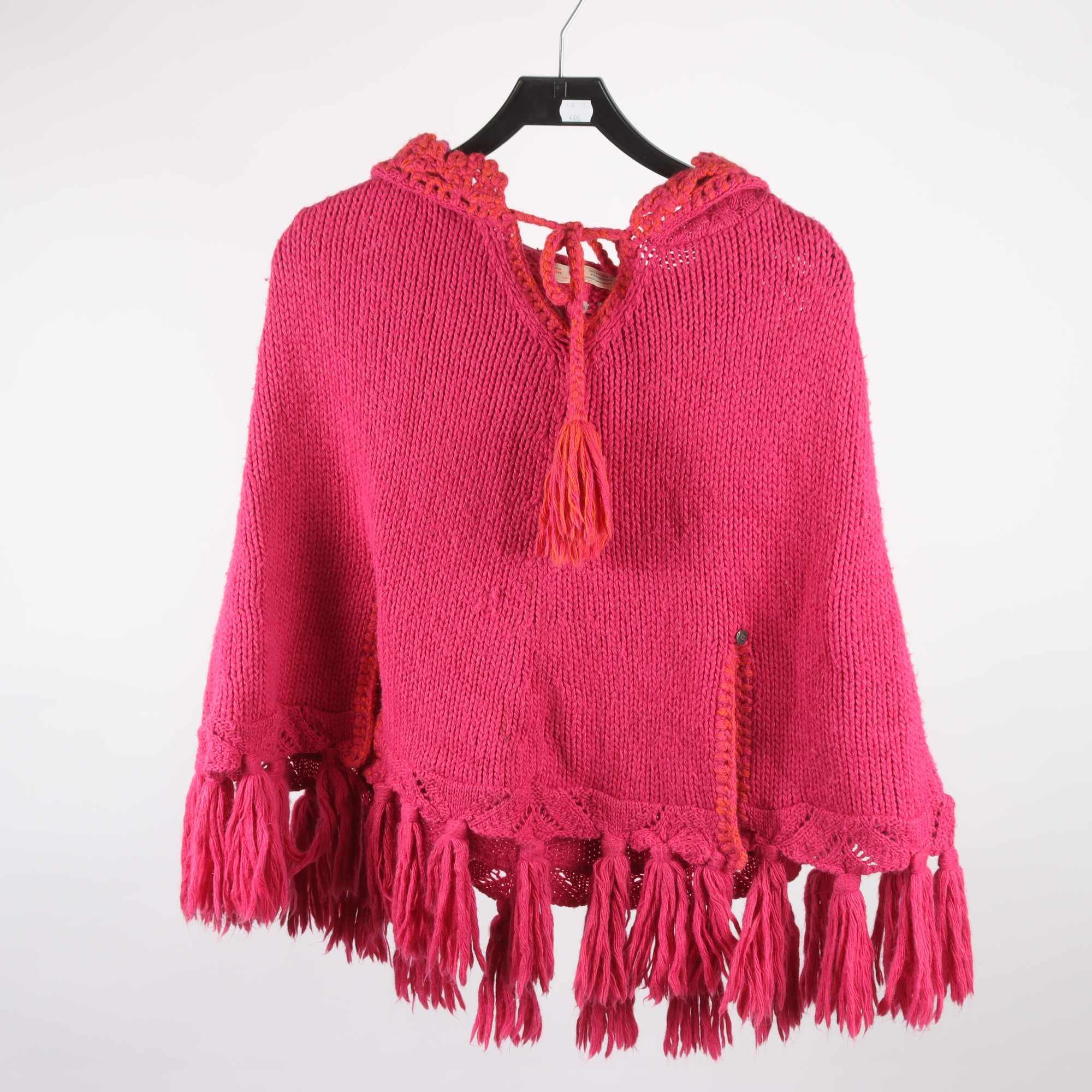 Poncho, Odd Molly, rosa, orange, ullmix, stl. one size.