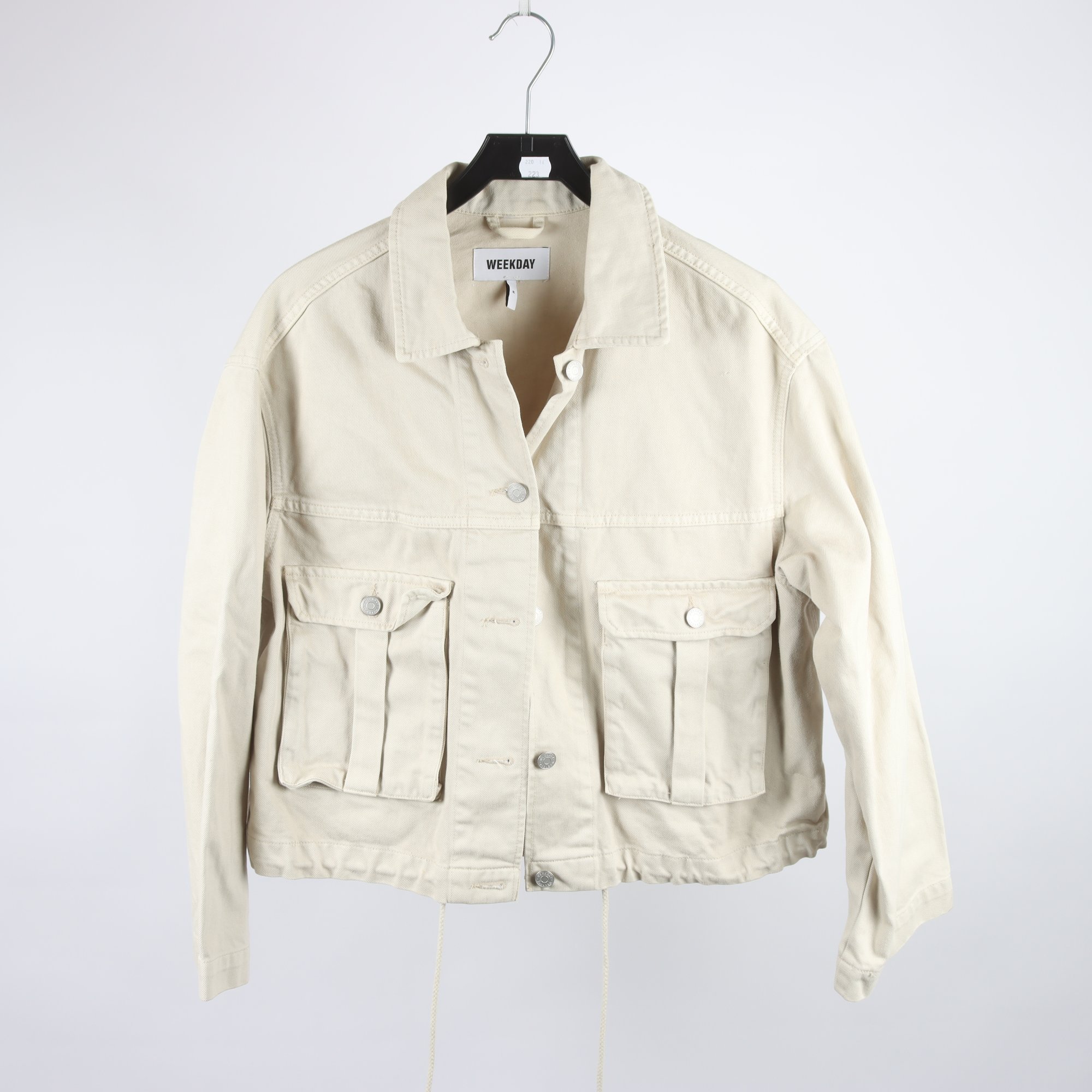 Jeansjacka, Weekday, beige, stl. M.