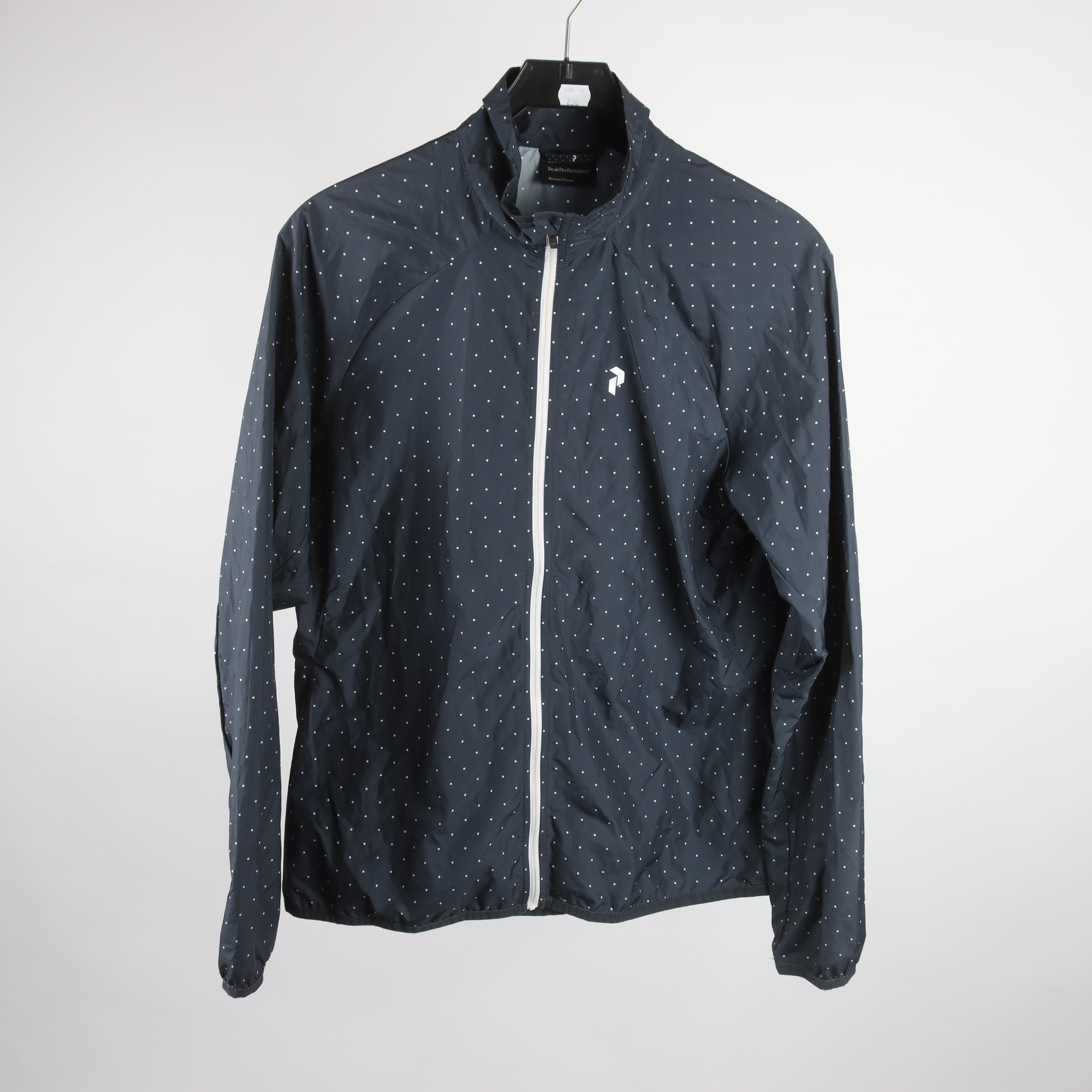 Vindjacka, Peak Performance, blå, prickig, stl. XL.