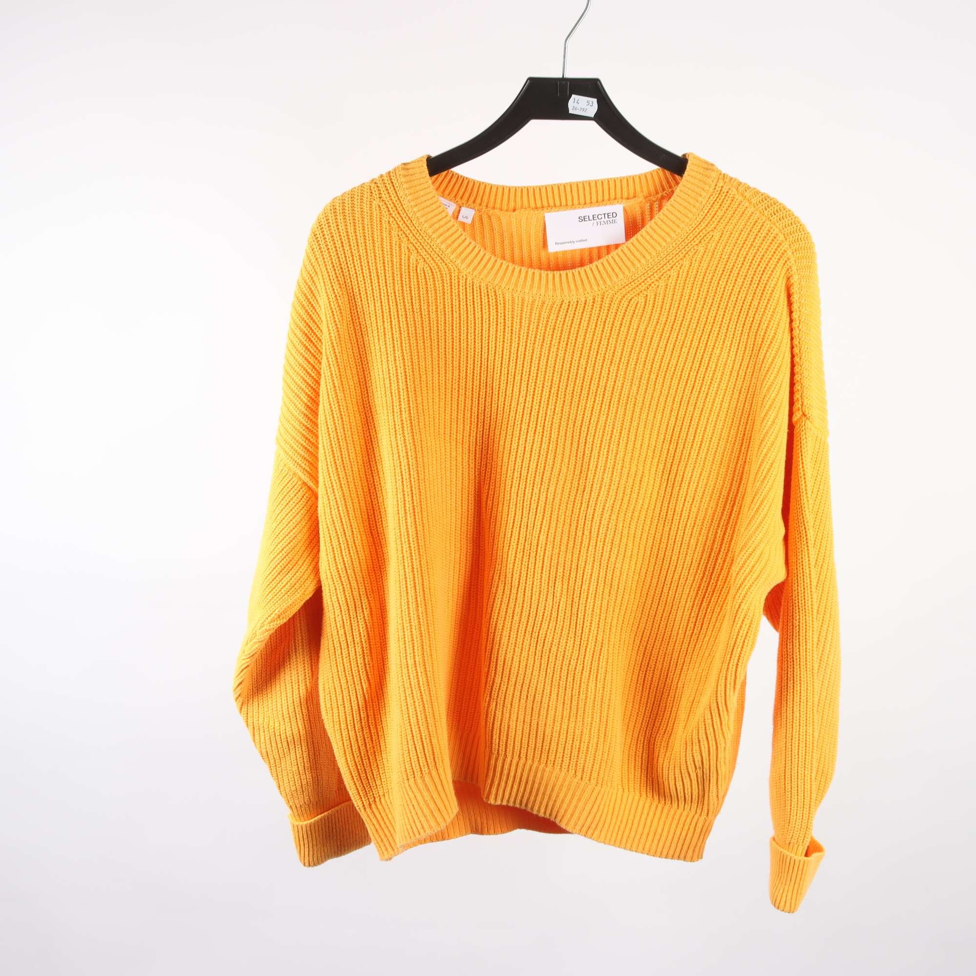 Stickad tröja, Selected Femme, stl. L