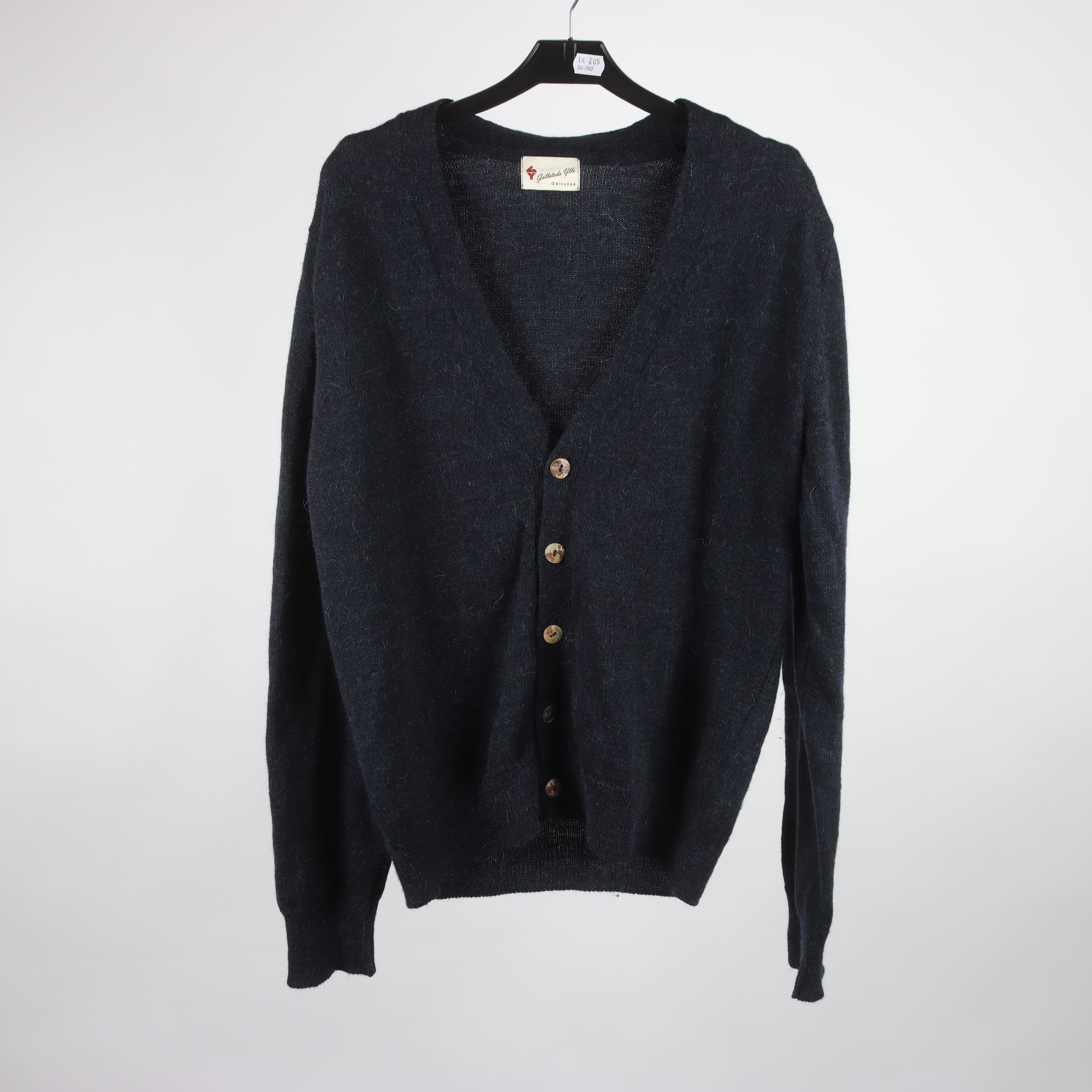 Stickad kofta, Gällstads Ylle, 100% ull, stl. M