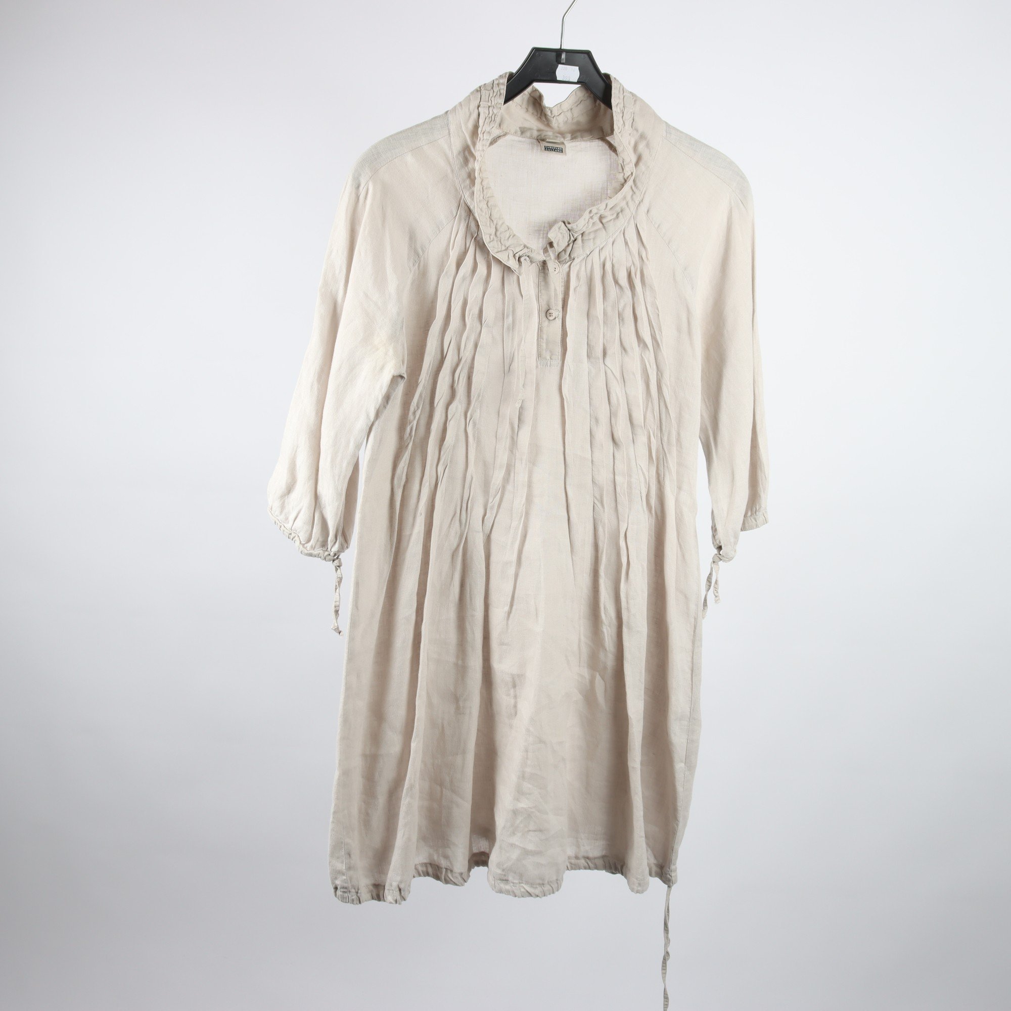 Klänning, European Culture, beige, 100% lin, stl. M.