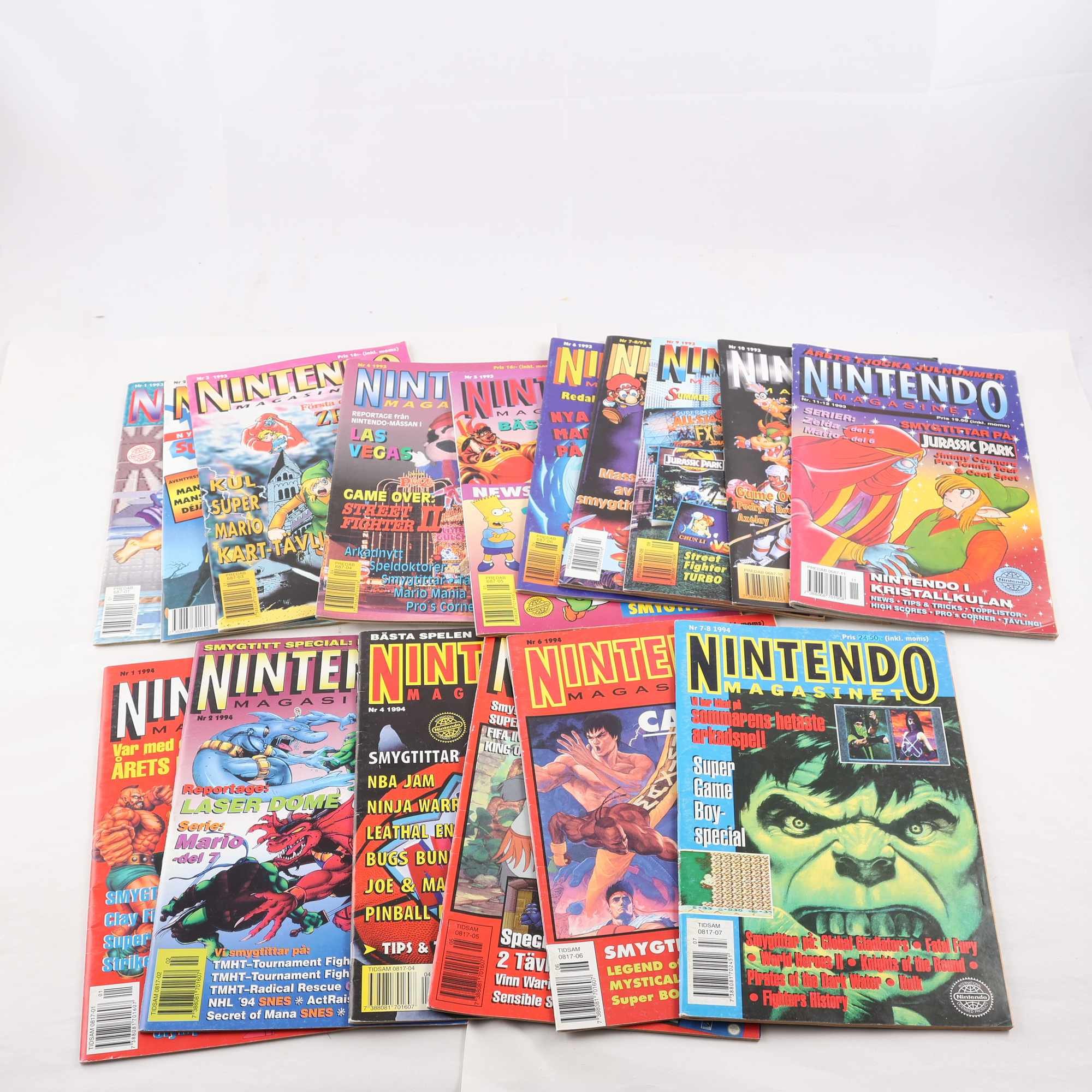 Nintendomagasinet, 1993 (nr 1-12), 1994 (6 nr)
