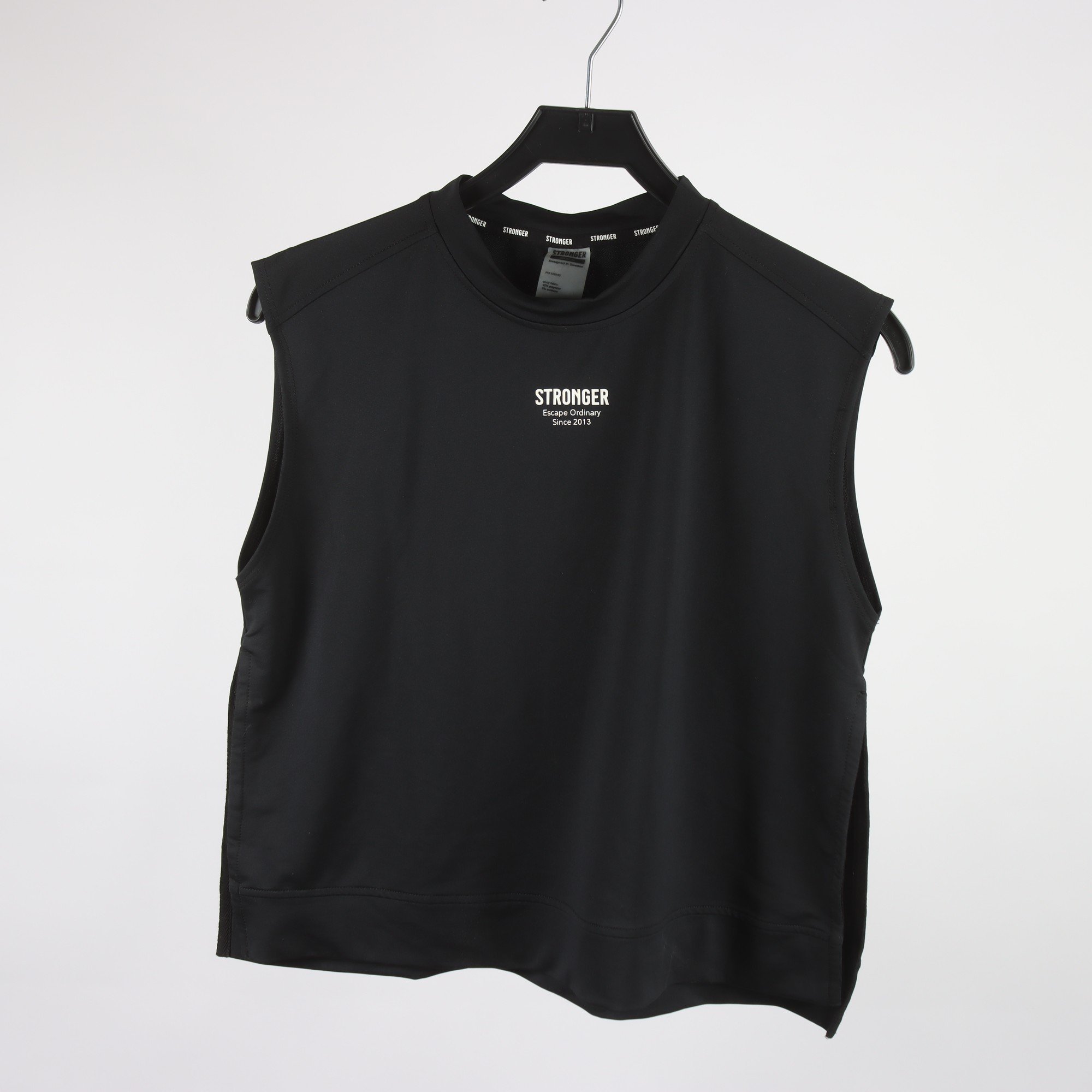 Träningsjacka och linne, Stronger, svart, stl. M.