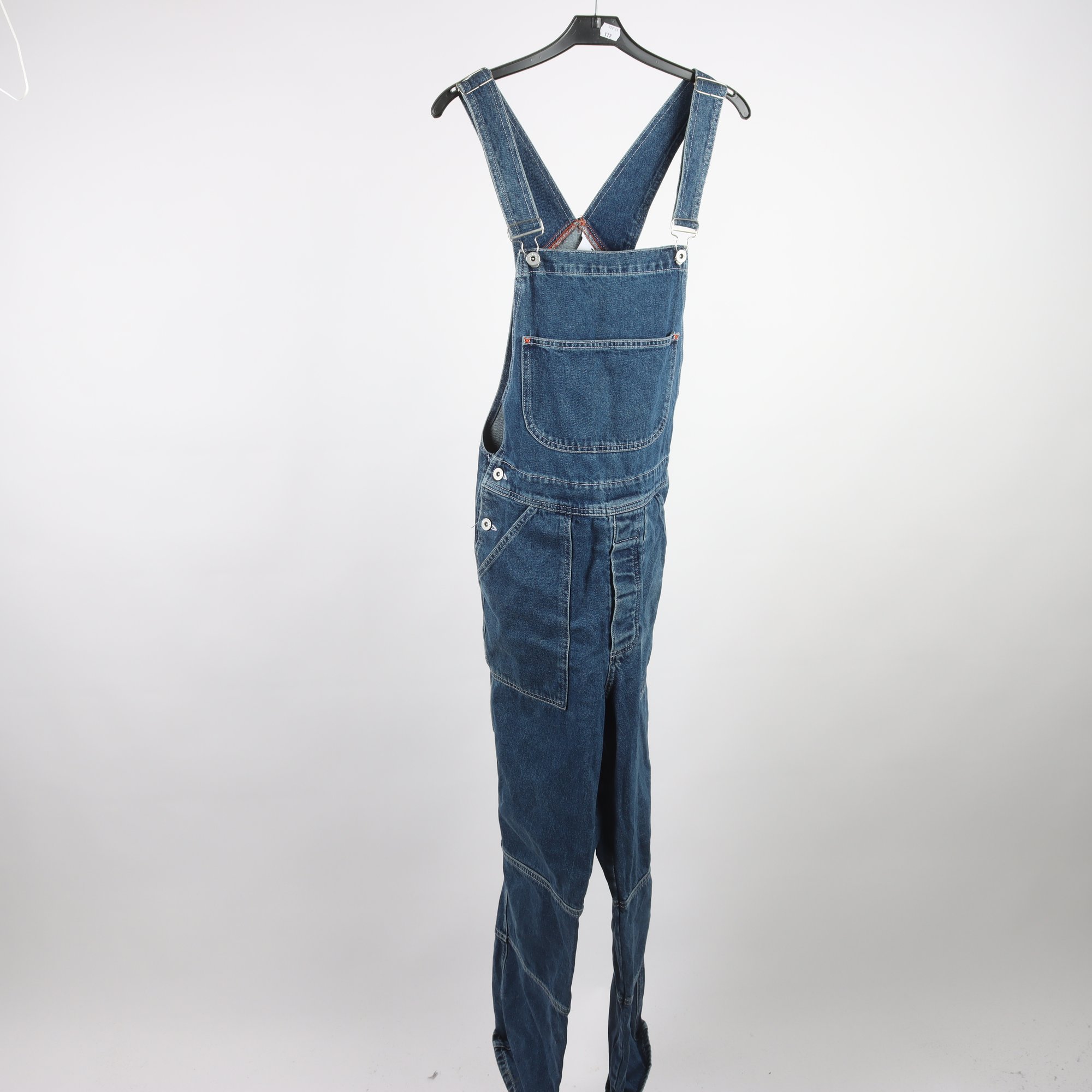 Hängselbyxor, Collusion, blå, denim, stl. S