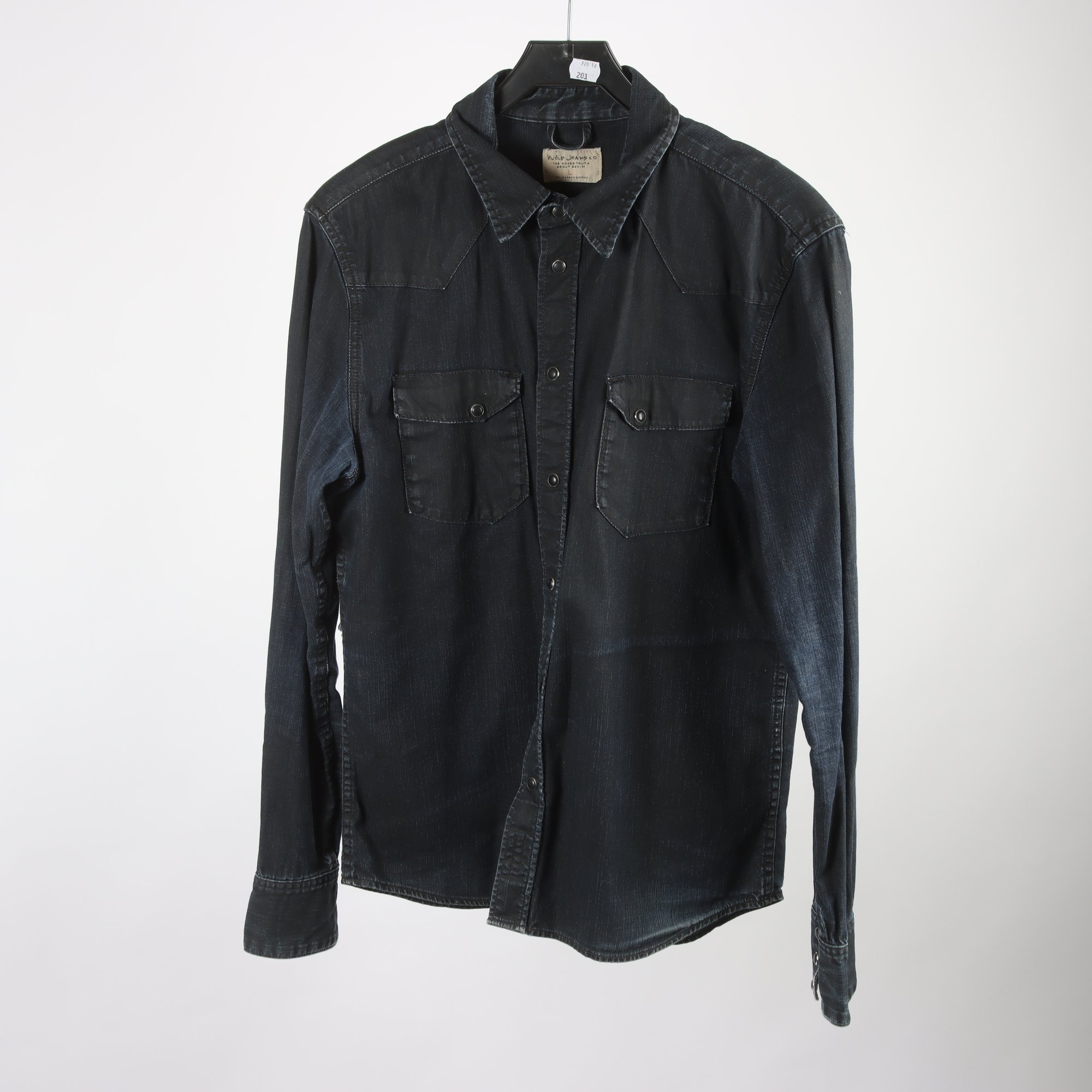 Skjorta, Nudie, blå, stl. L