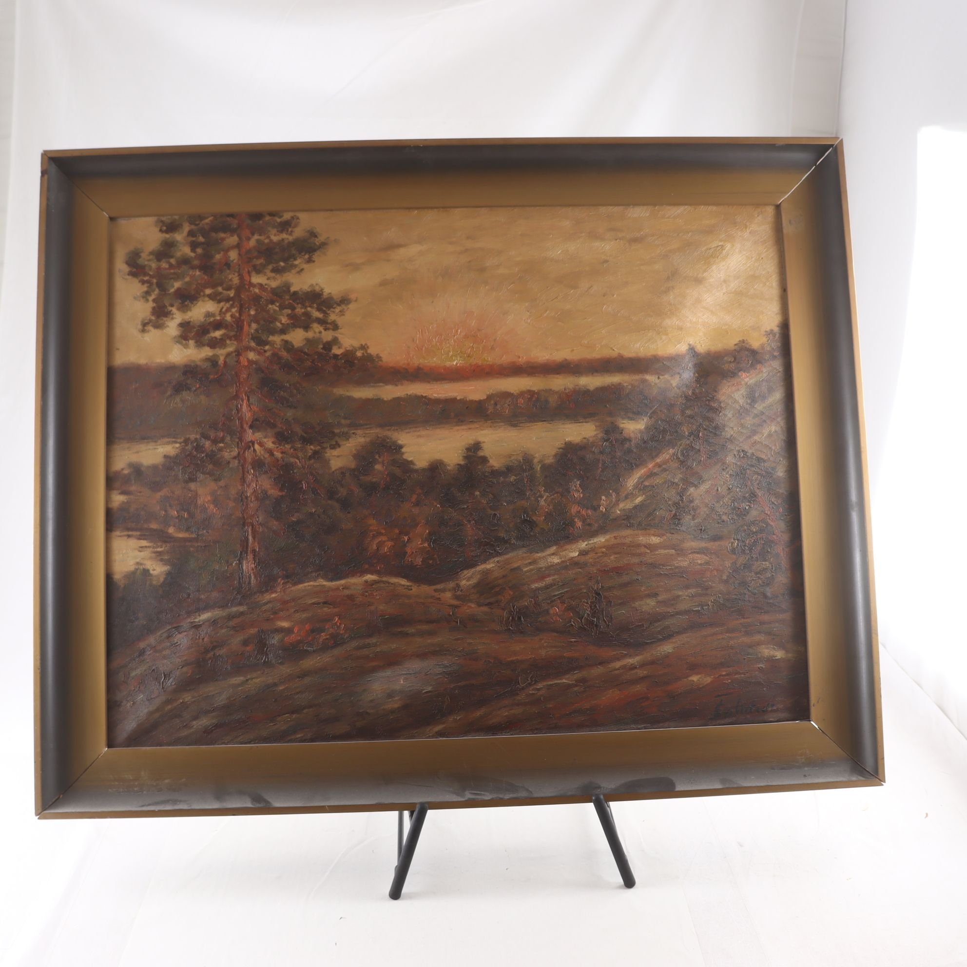 Olja på duk, Ann-Liz Sehlsedt, (f. 1949), signerad. Endast avhämtning