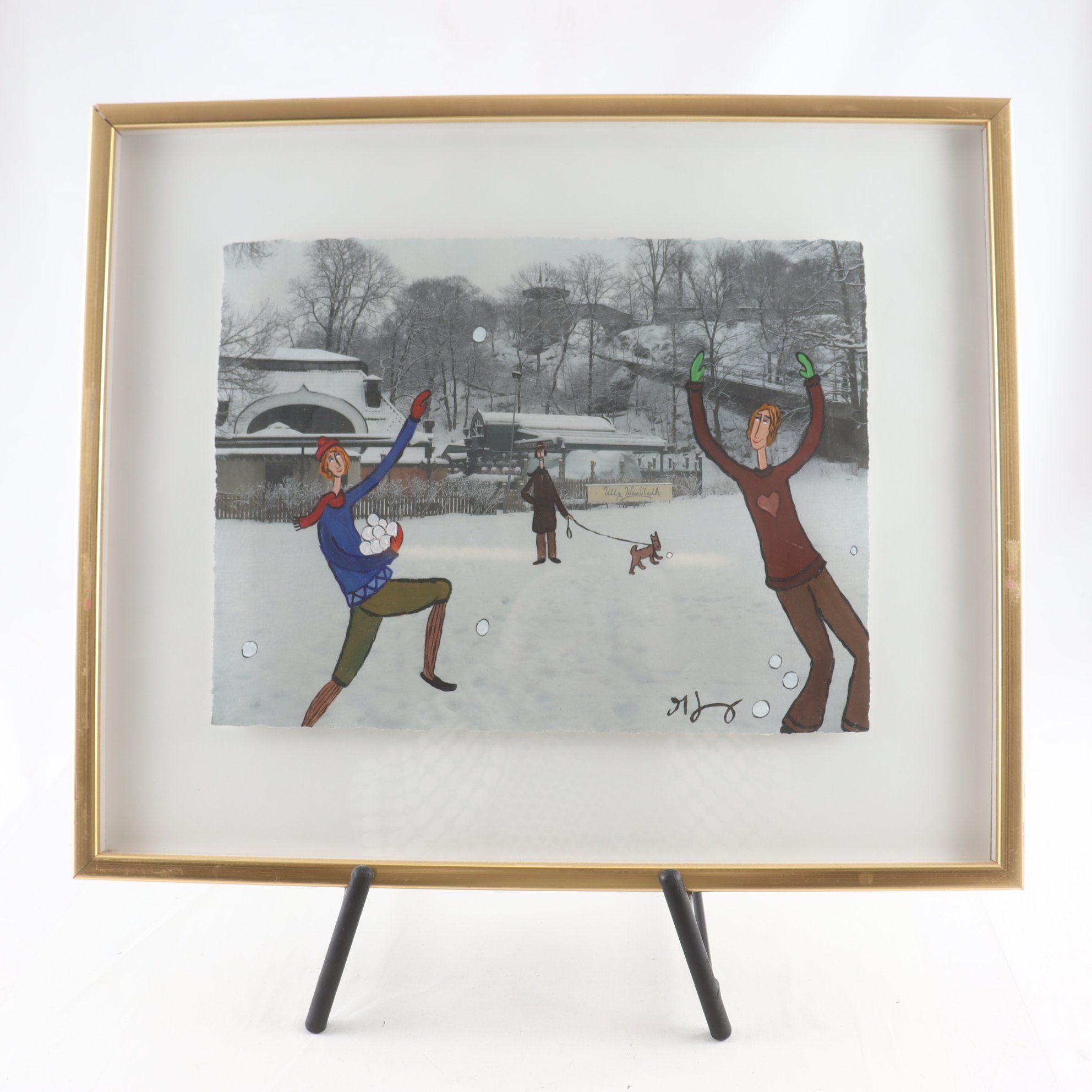 Akryl, fotosublimering,Wärdshus Ulla Winbladh,Marika Lang,sign.Endast avhämtning