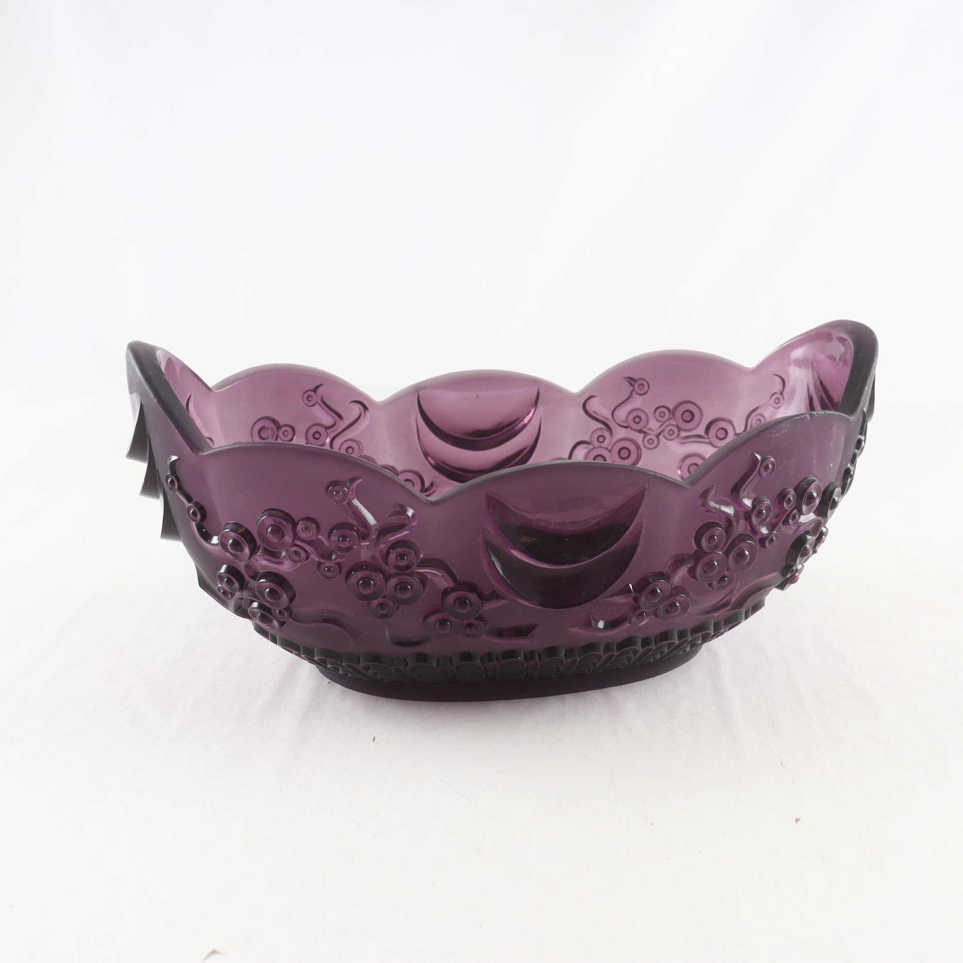 Jardinär, Edvin Ollers, Elme Glasbruk, ca 1930. Samfraktas ej