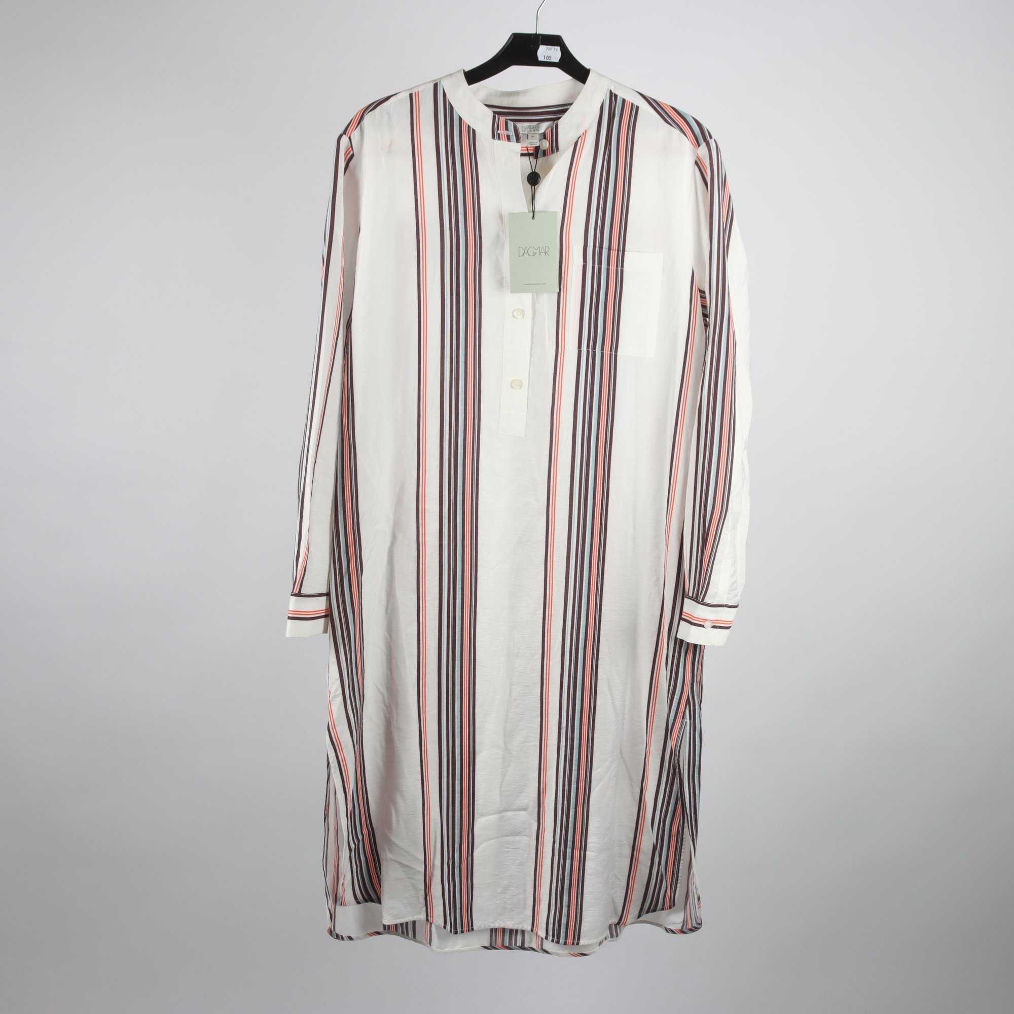 Klänning, Dagmar, vit, randig, stl. 34