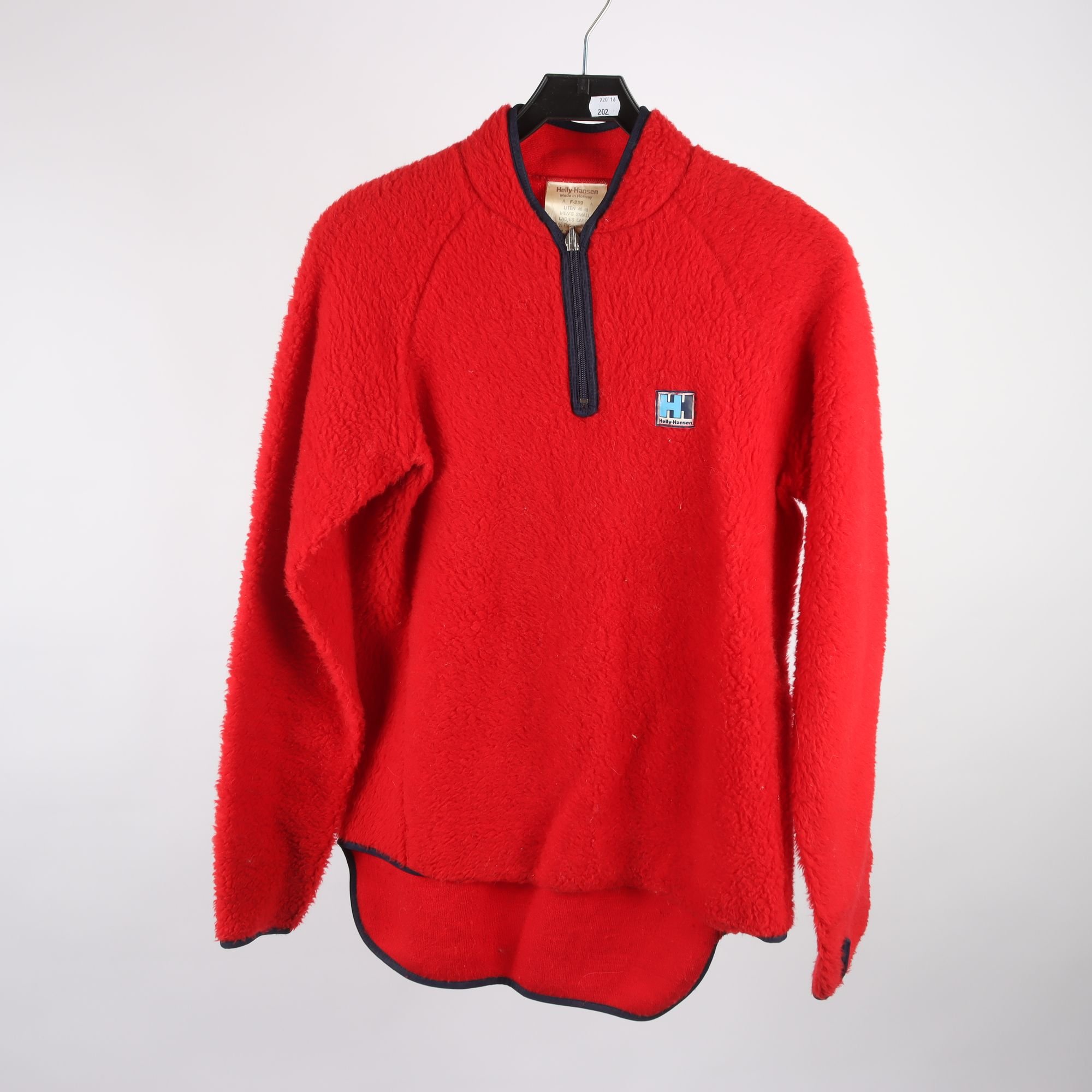Fleece/fibertröja, Helly Hansen, röd, stl. man S, wom L