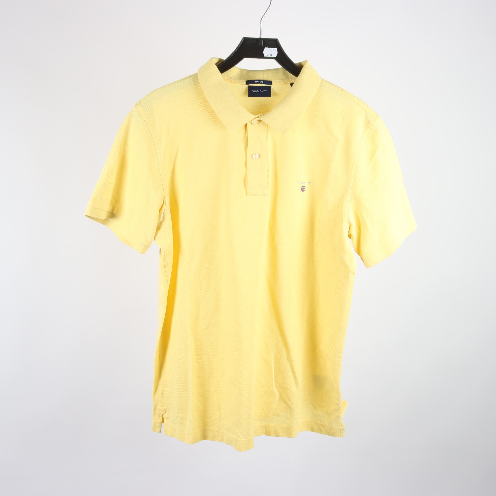 Pikètröja, Gant, gul, stl. XL