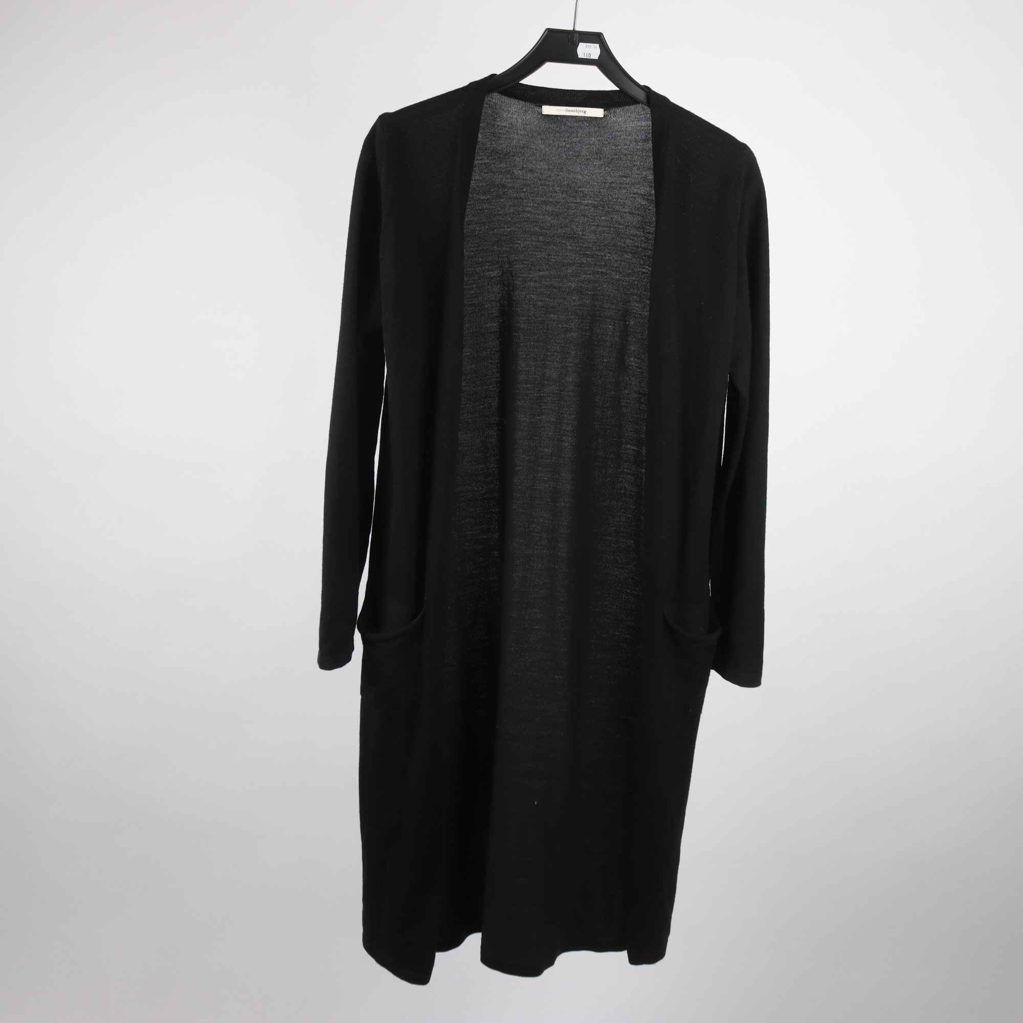 Kofta, lång, Sibin Llinnebjerg, svart, stl. M