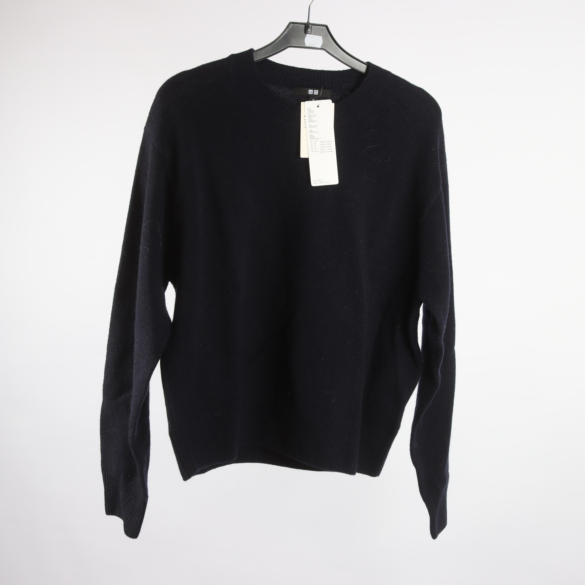 Tröja, Uniqlo, blå, 100% ull, stl. M.