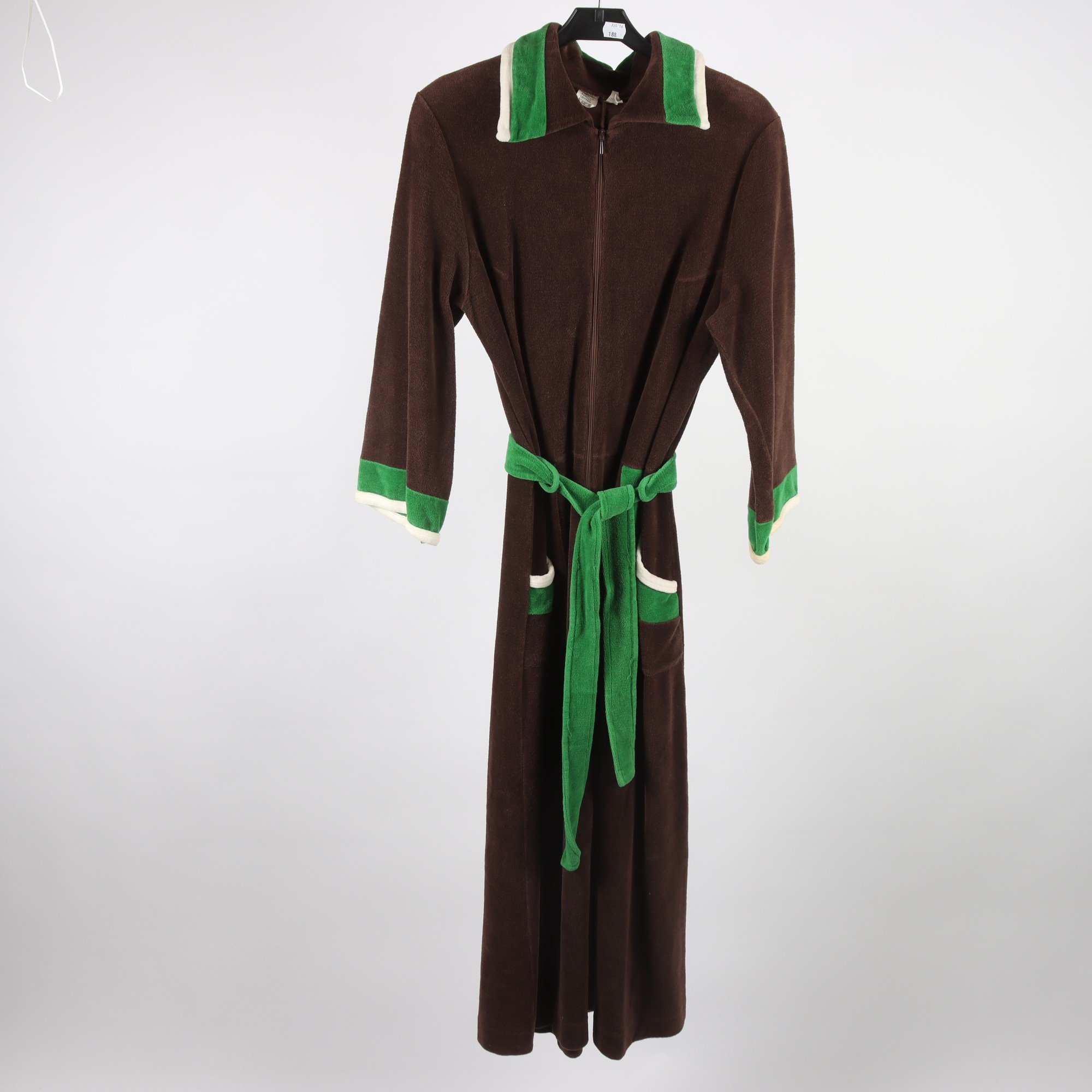 Klänning, vintage, Finnwear, brun, stl. 40